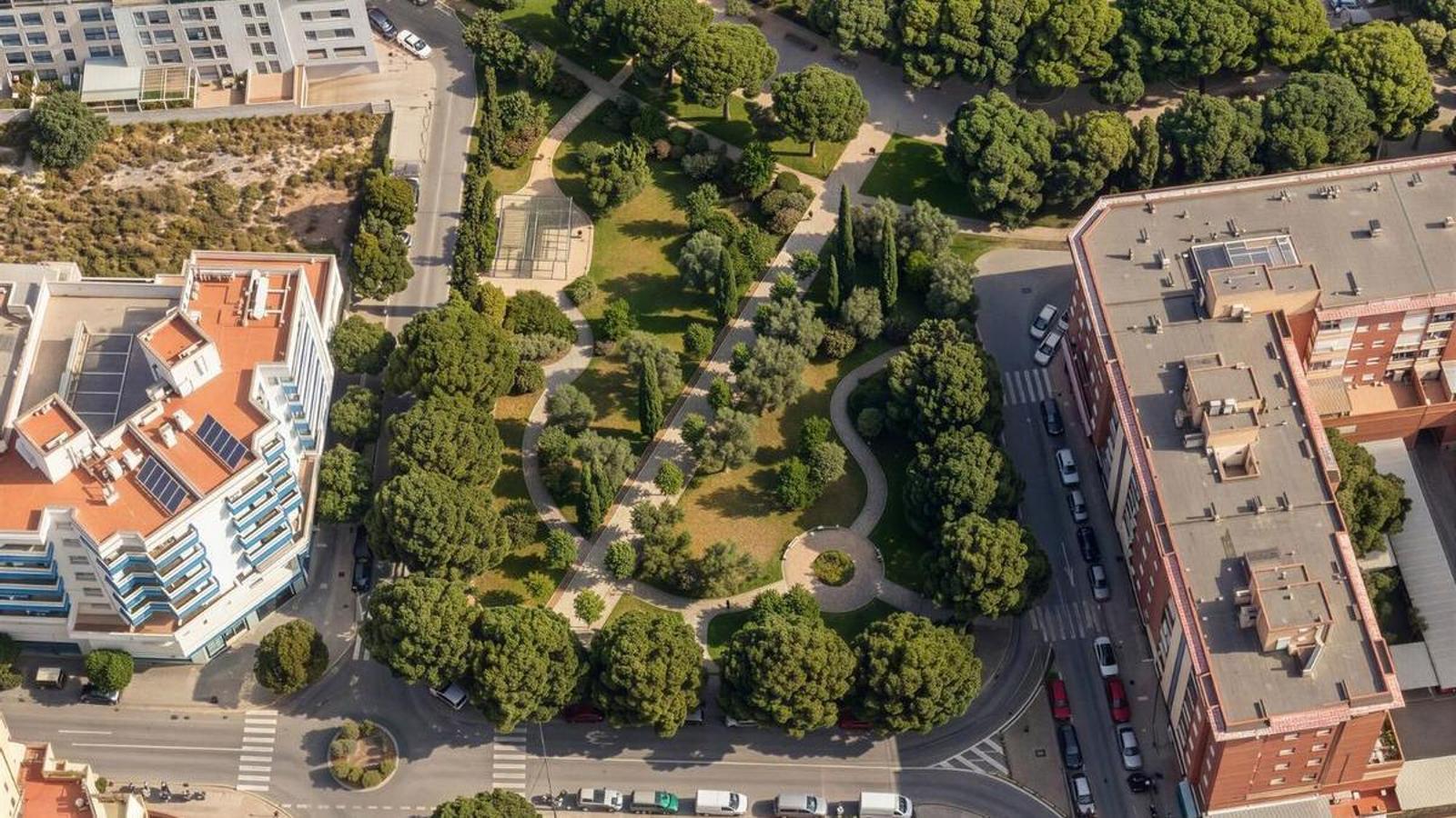 Simulació de la nova zona verda La Real.