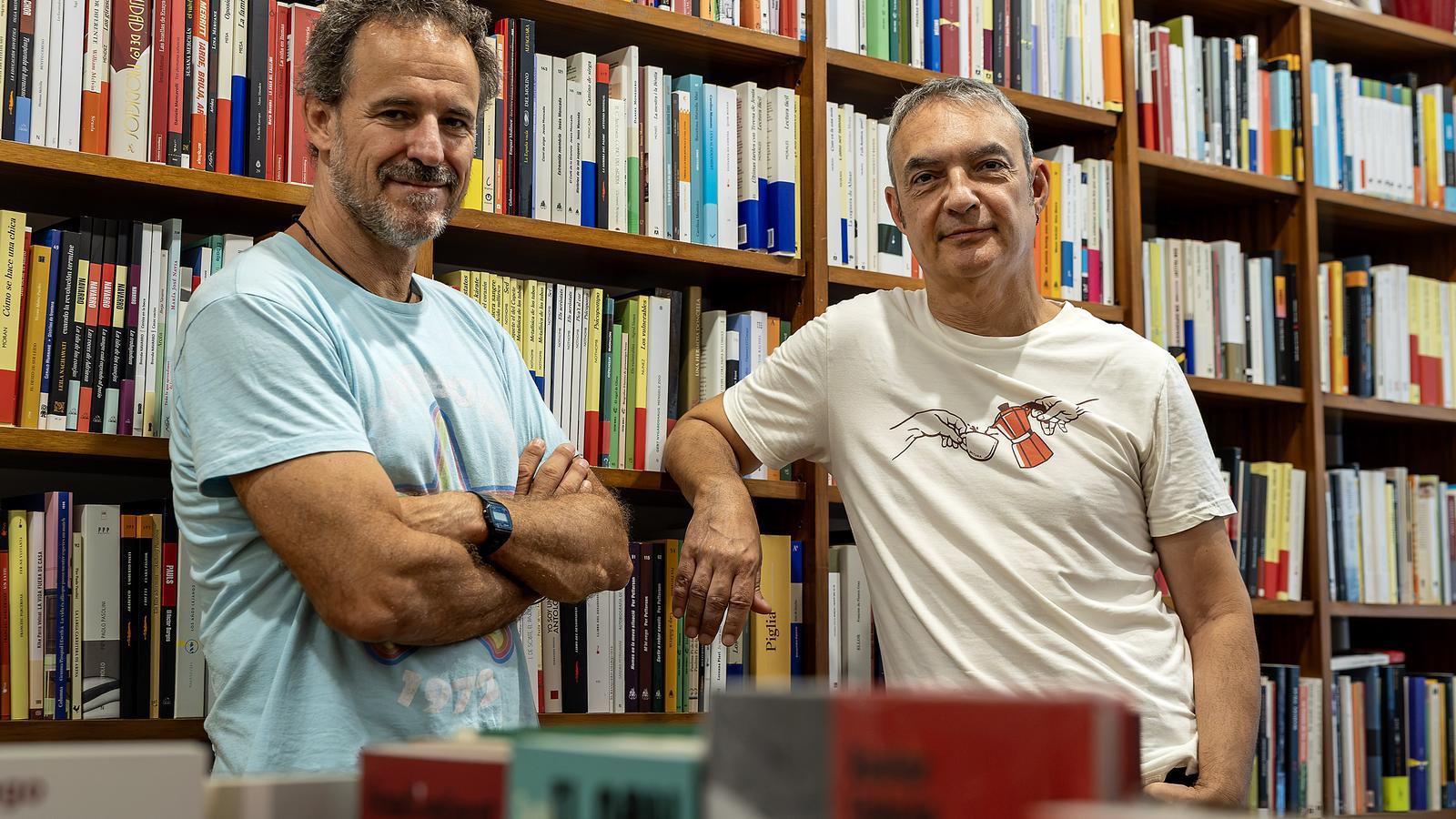 The writers Lluís Llort and Lluís Riera