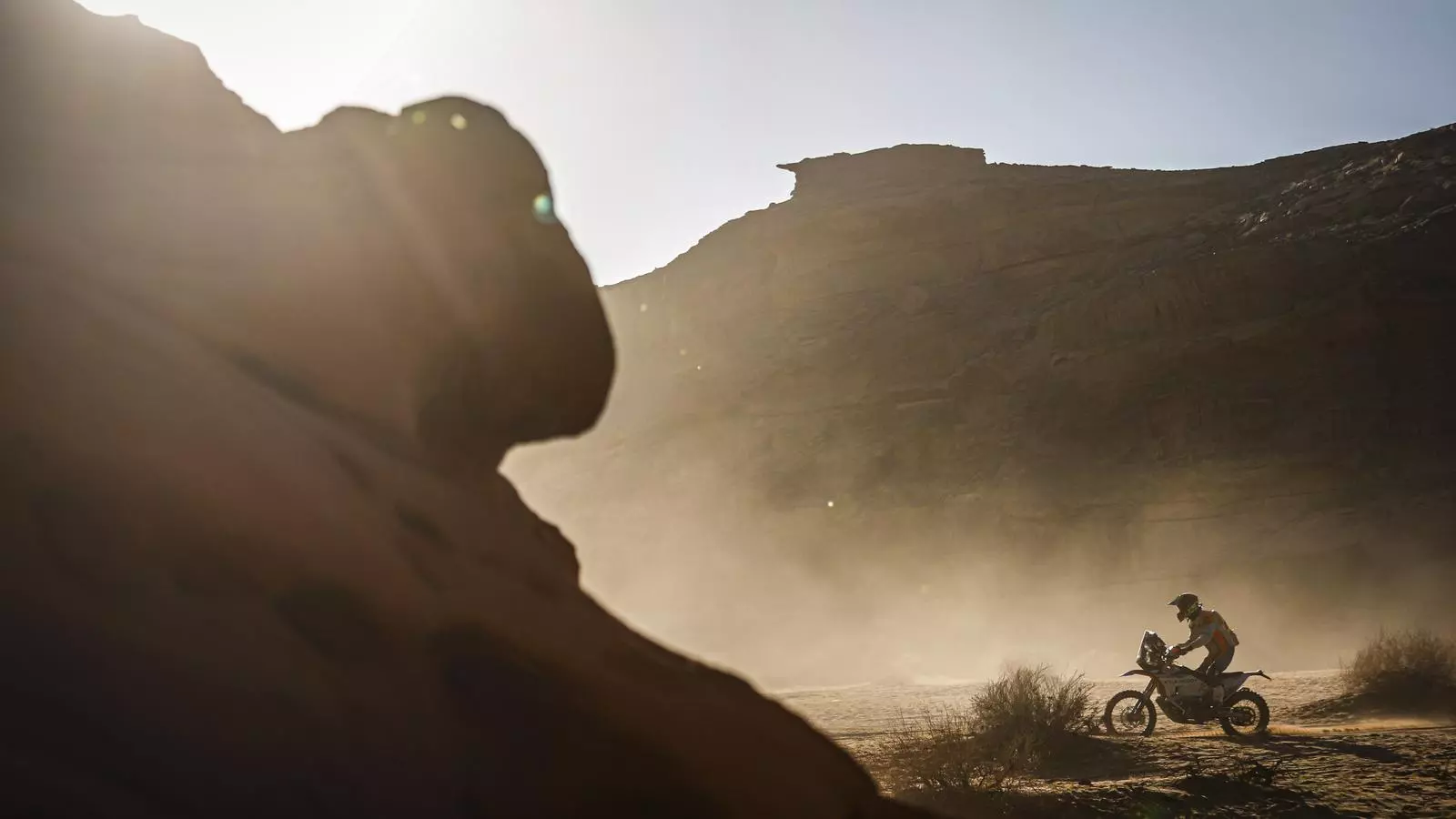 Un participant durant una etapa del Dakar 2020