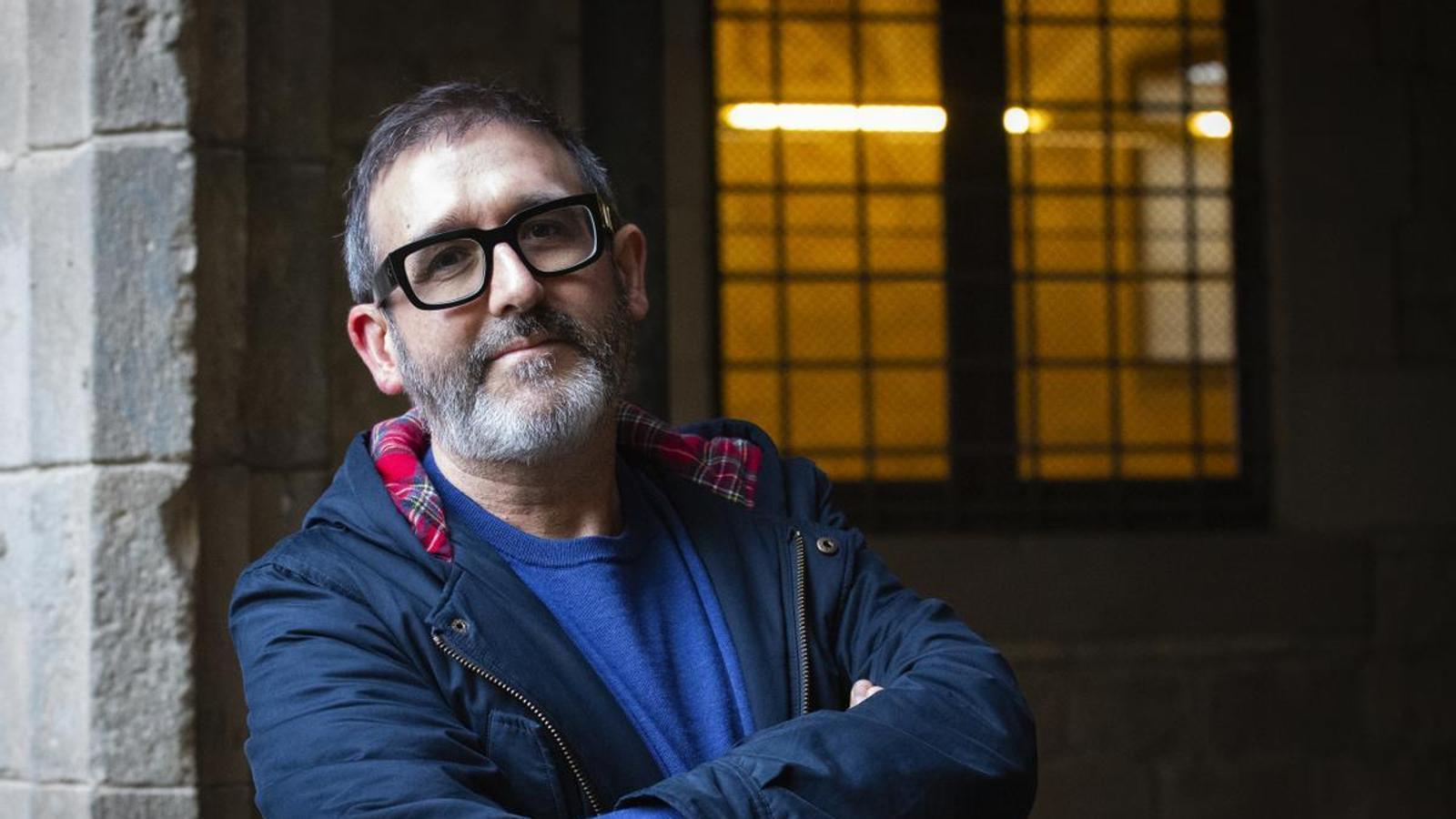 The comic author Marcos Prior in Raval.