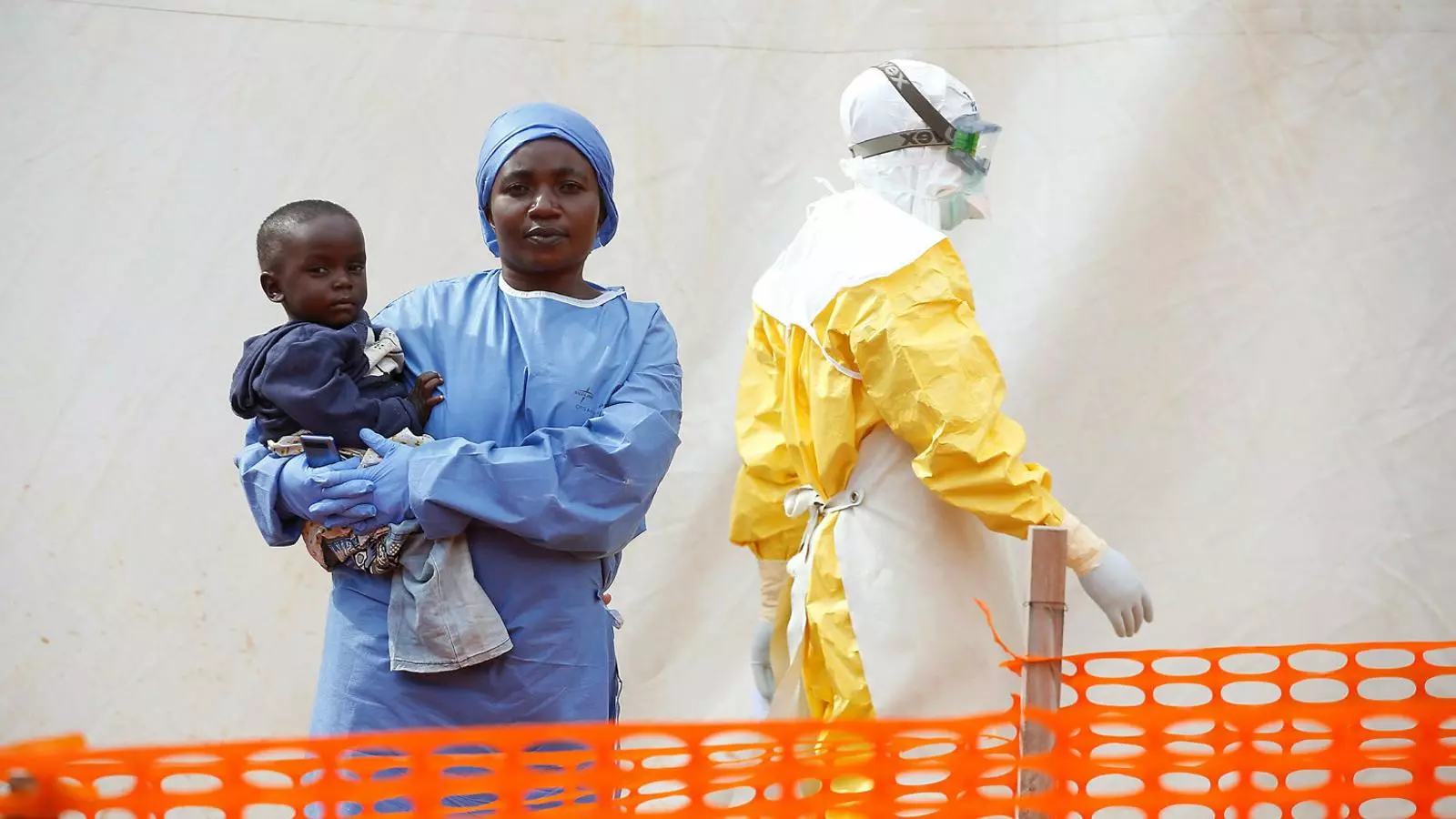 El centre de tractament d’Ebola a la localitat congolesa de Butembo abans que fos atacat divendres.