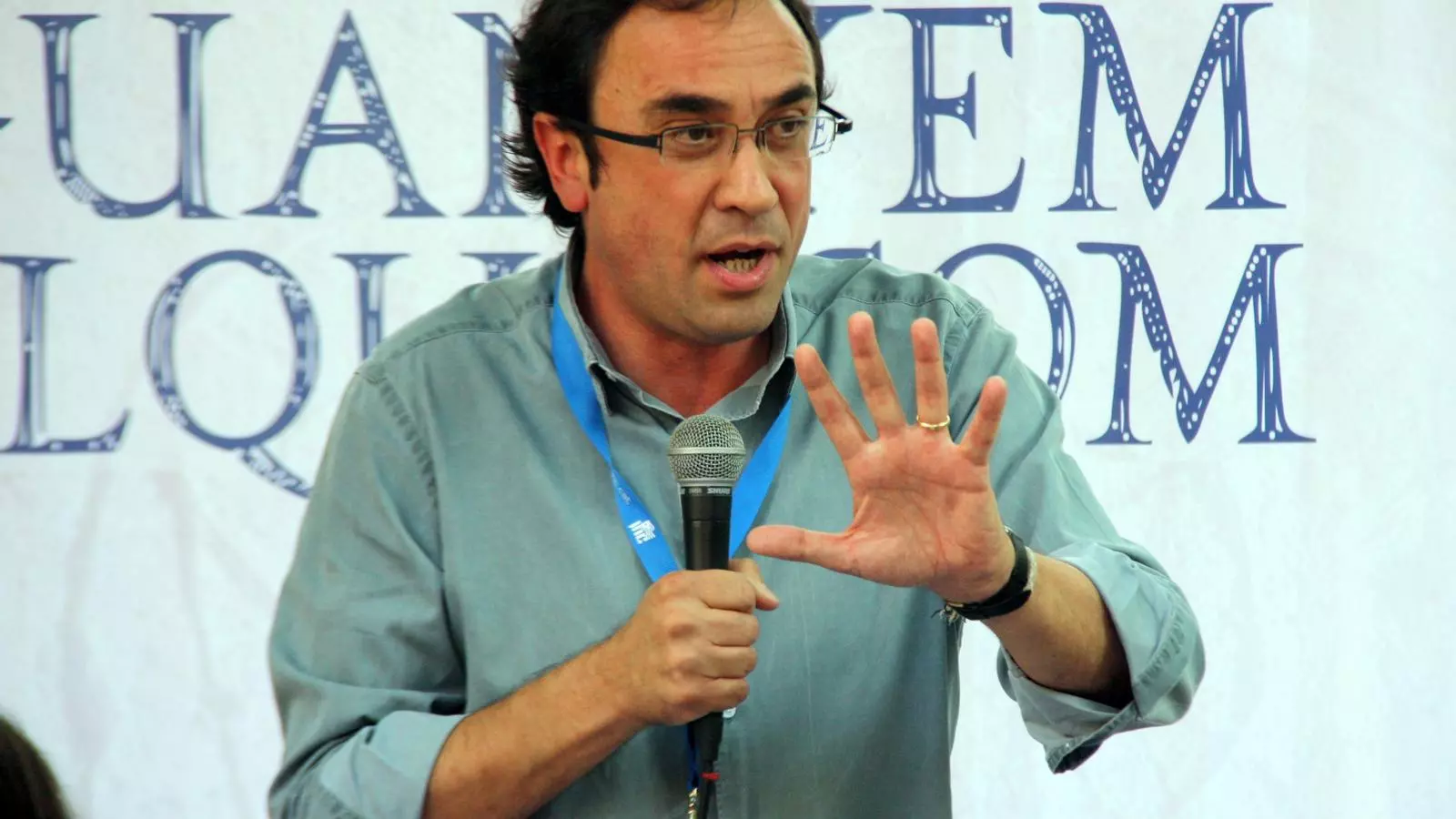 Josep Rull, en la cloenda de la XXXII Escola d'Estiu Ramon Trias Fargas de la JNC, a Sant Esteve de Palautordera / ACN