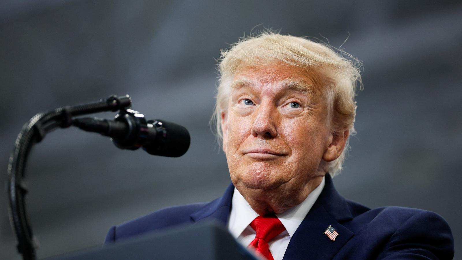 Donald Trump at an electoral event in Alaska this Wednesday.