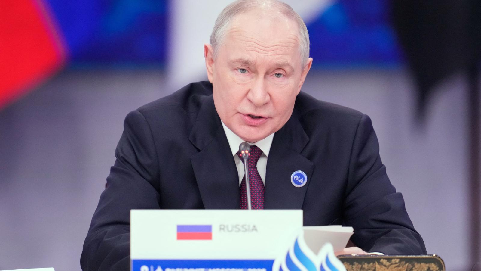 The Russian president, Vladimir Putin, this Tuesday in Moscow.