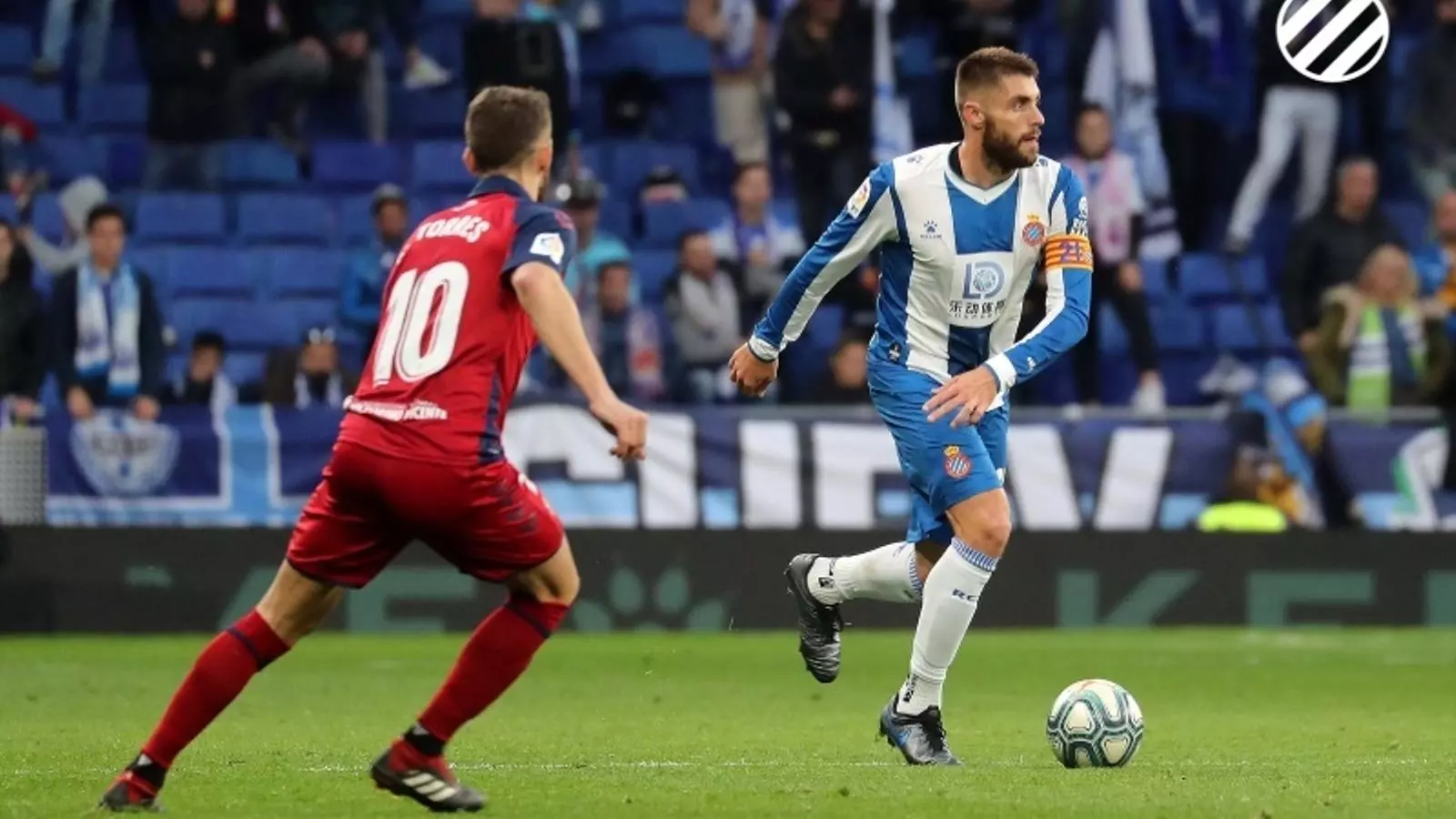 David López, durant el partit contra Osasuna de la primera volta
