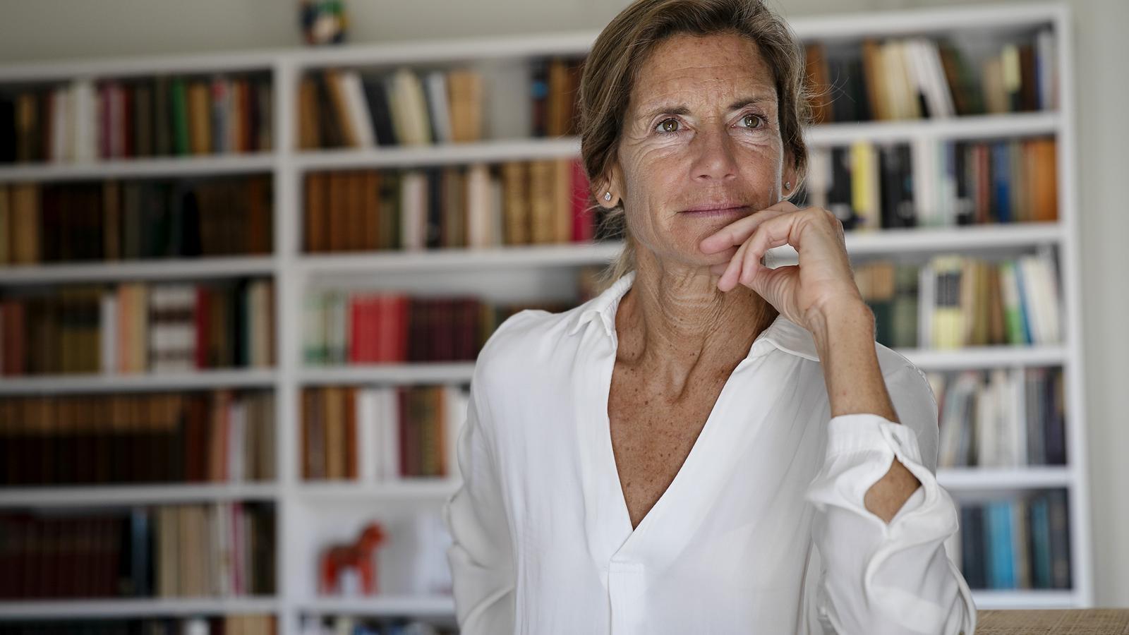Clara Pastor, en su casa