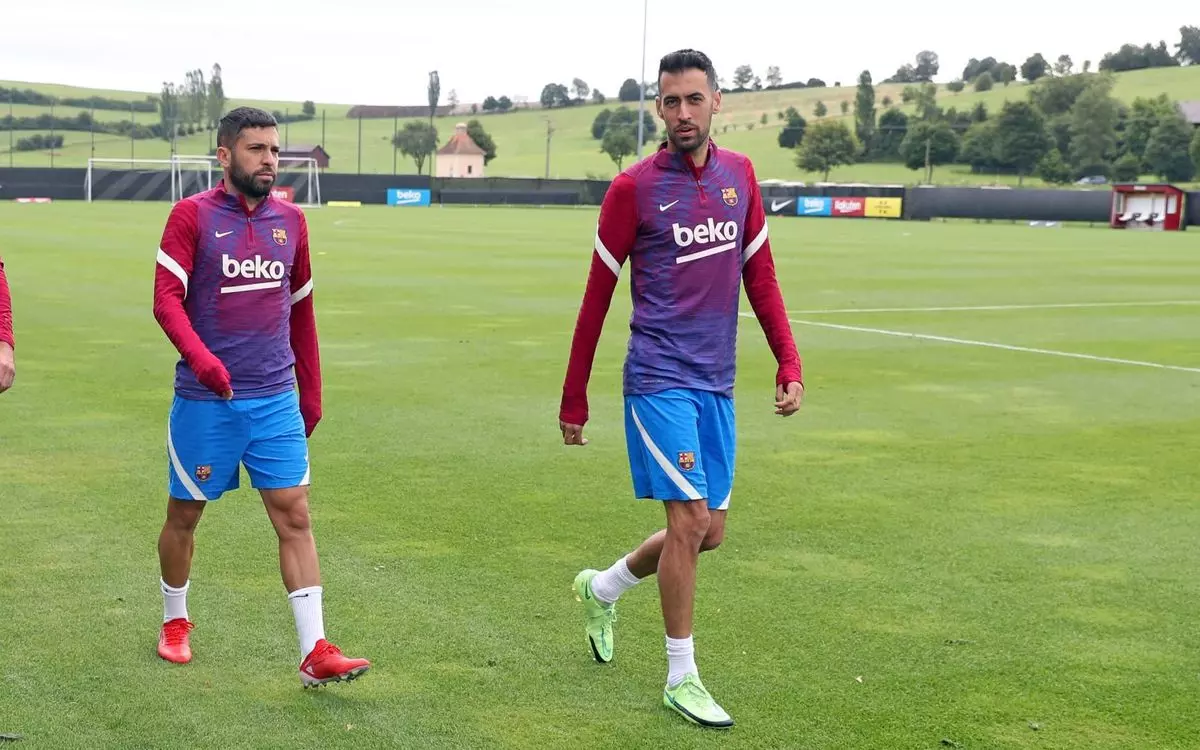 Jordi Alba i Sergio Busquets