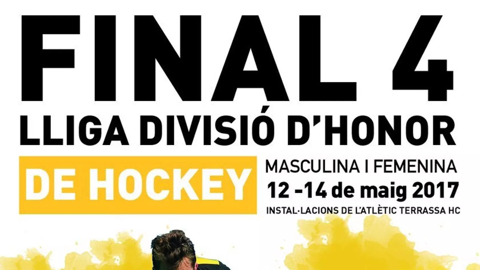 El cartell promocional de la final a quatre d'hoquei herba