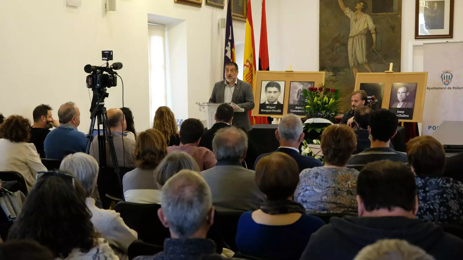 Acte solemne a les víctimes de la repressió franquista de Pollença