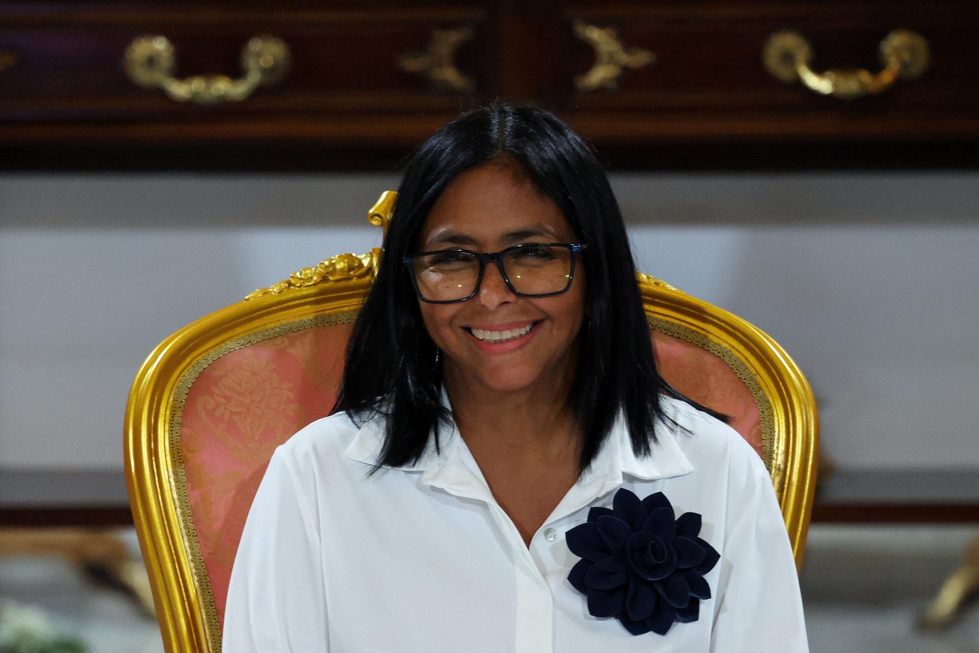 La presidenta interina de Veneçuela, Delcy Rodríguez, a Caracas en una imatge d'arxiu.