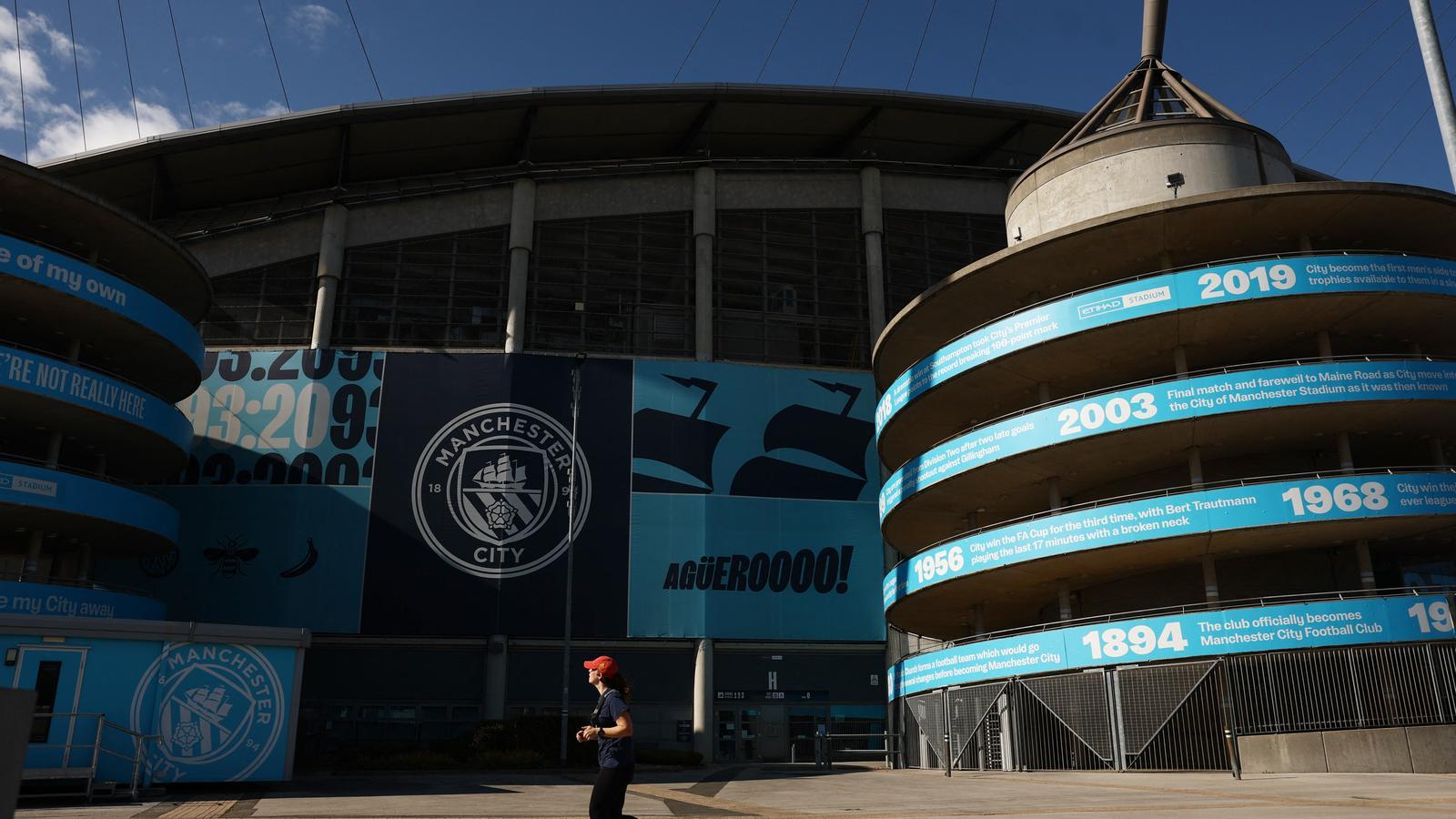 Exterior of the Manchester City stadium