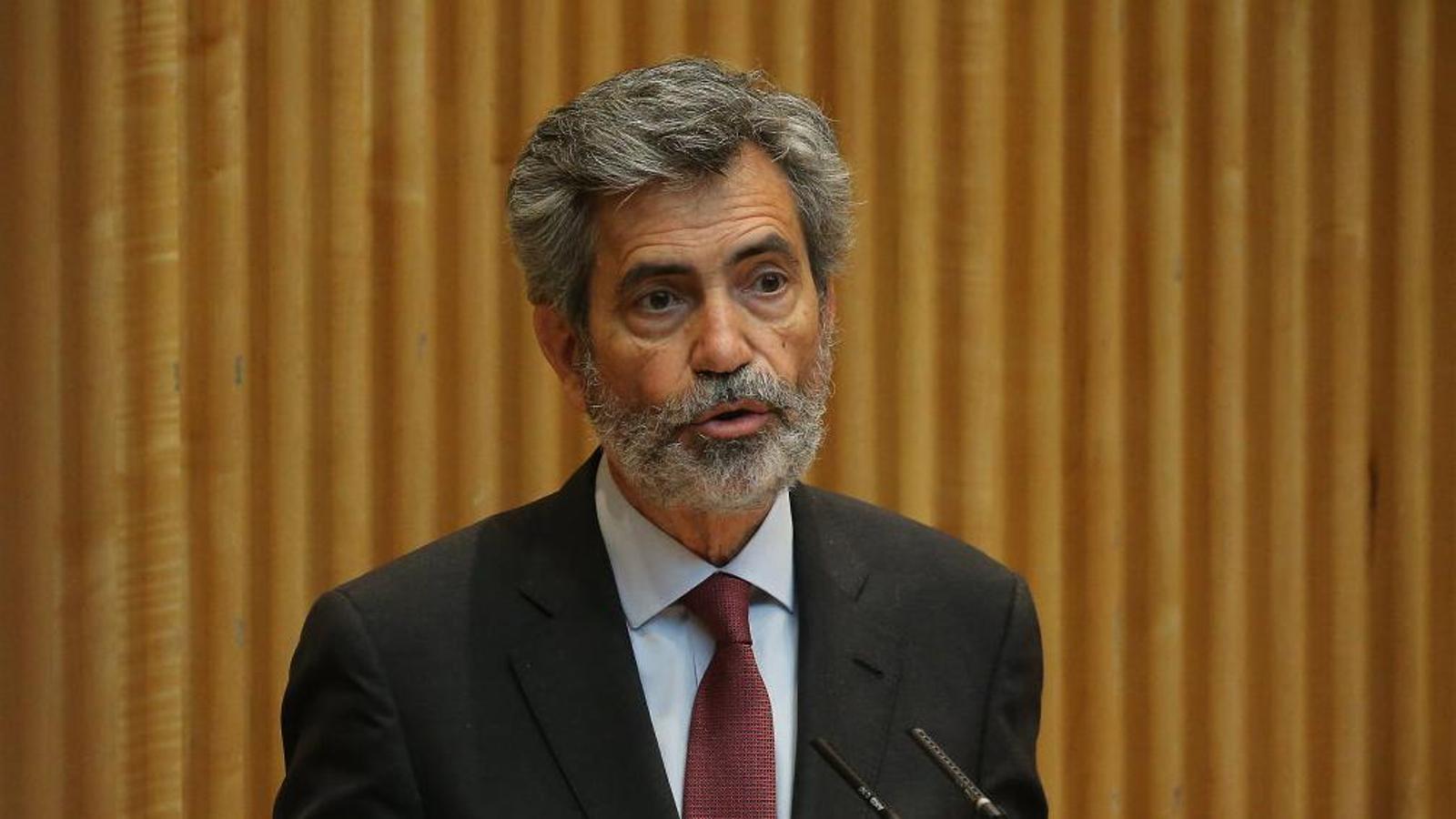 El president del Consell General del Poder Judicial, Carlos Lesmes.