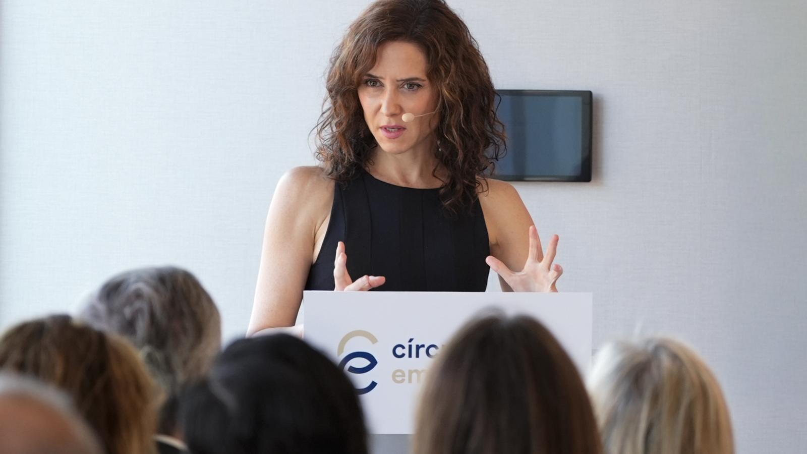 La presidenta de la Comunidad de Madrid, Isabel Díaz Ayuso, en un acto reciente