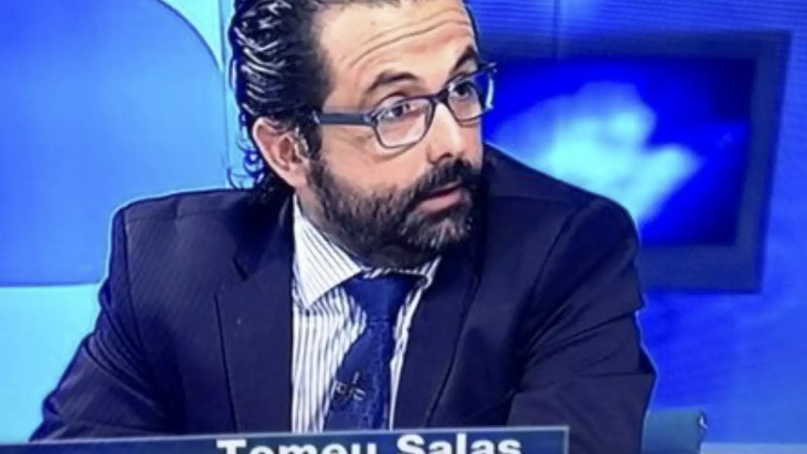 Bartolomeu Salas, en una intervenció en un programa de televisió.