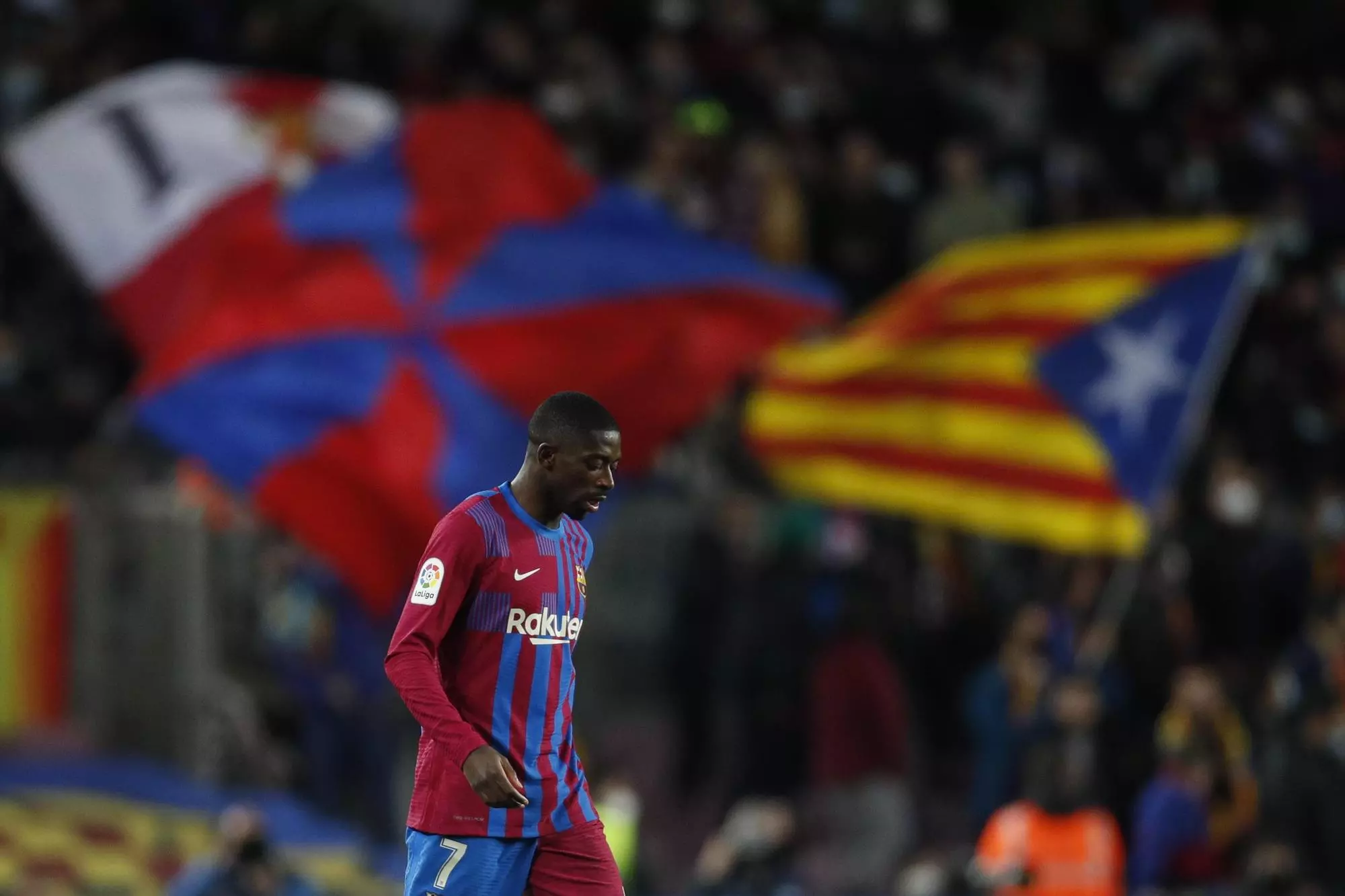 Ousmane Dembélé, durant el Barça-Athletic Club