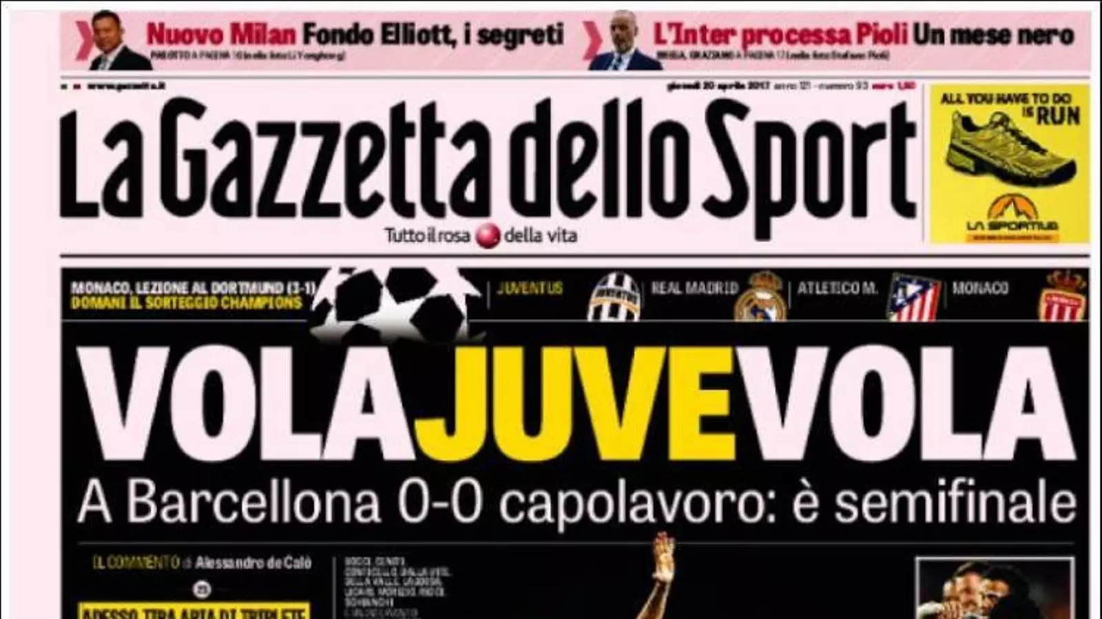 La Gazzetta dello Sport 20-4-2017