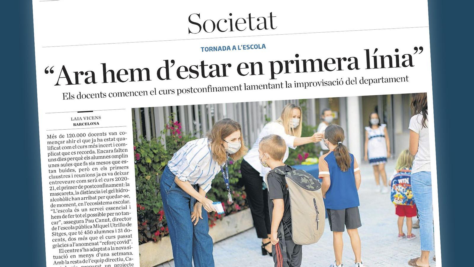 L'anàlisi d'Antoni Bassas: 'Al director d'escola que no pot dormir a les nits'