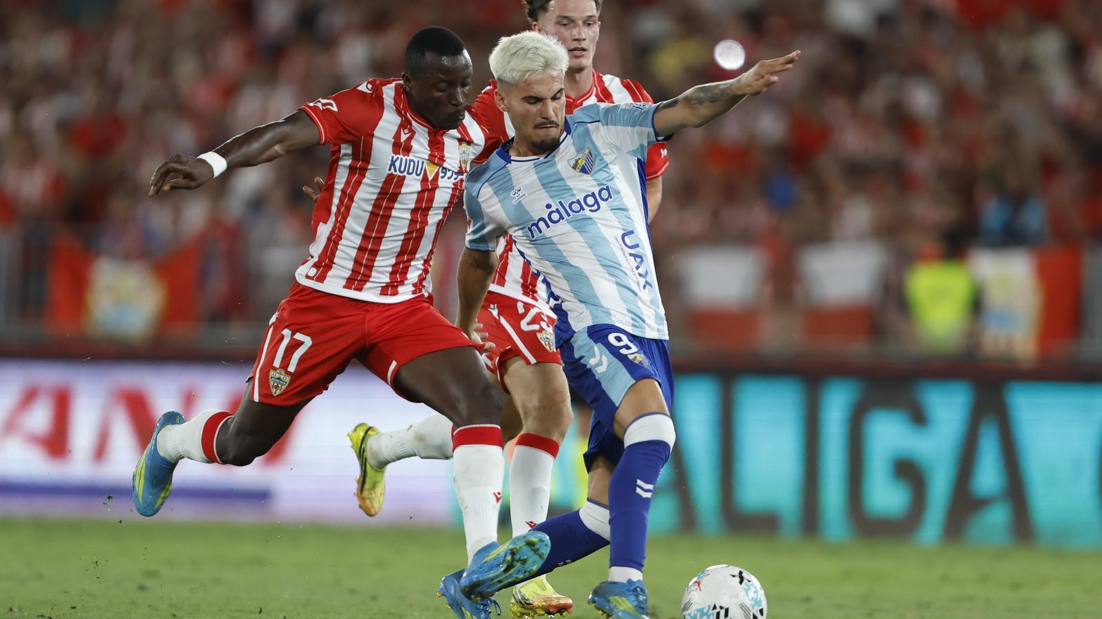 Pacifier in an action with Malaga against Almeria