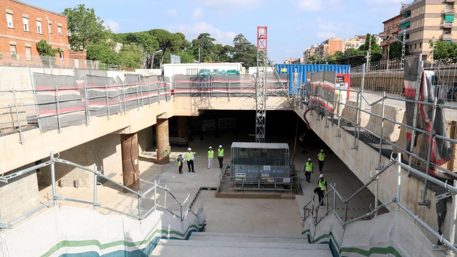Works for the undergrounding of the tracks as they pass through Sant Feliu de Llobregat