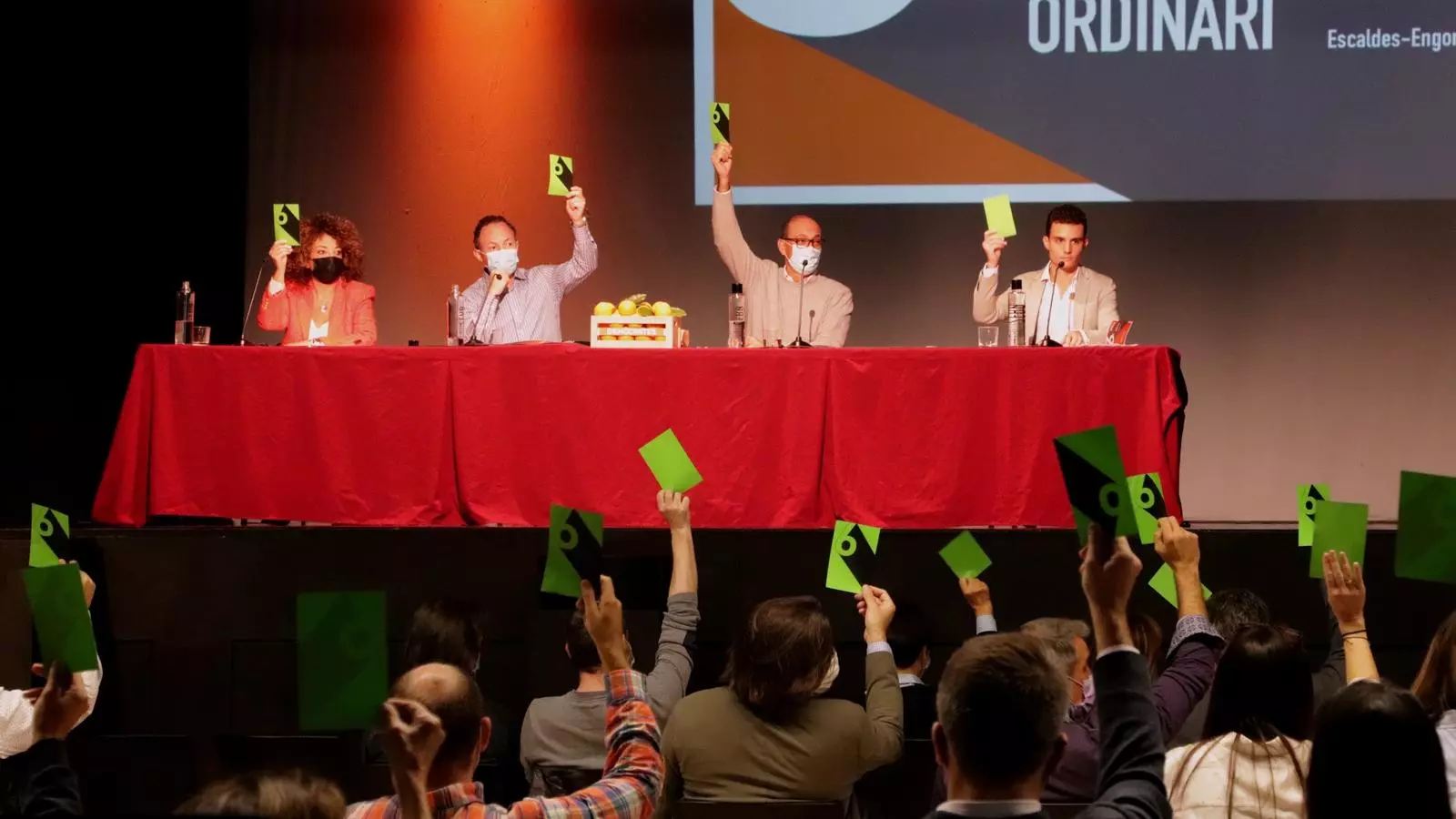 Un moment del sisè congrés de la formació de Demòcrates.