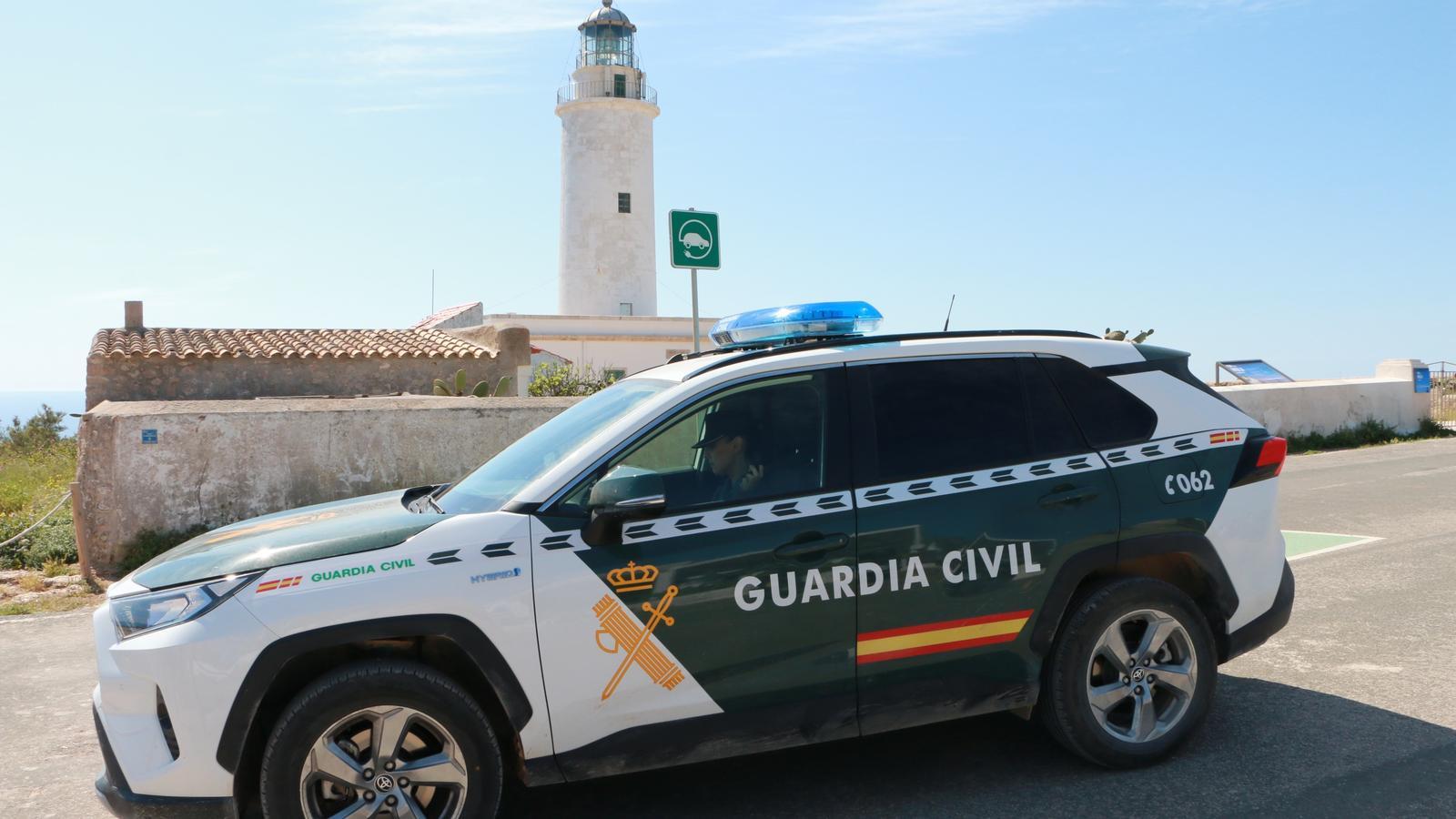 Un vehicle de la Guàrdia Civil a Formentera.