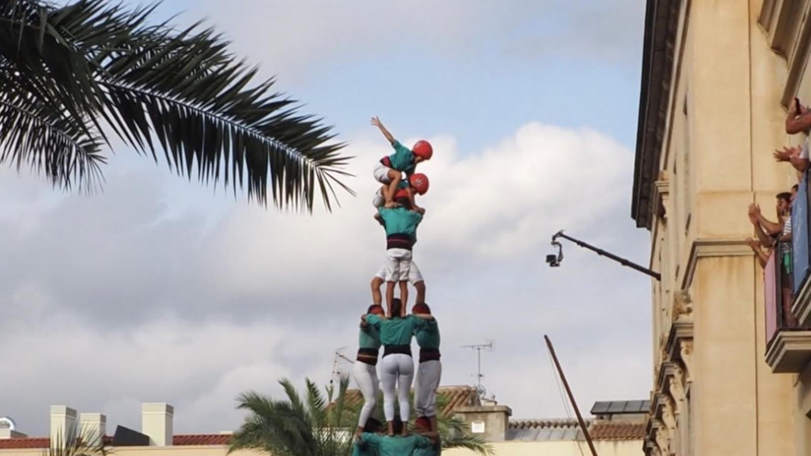 The 3d10fm of the Castellers de Vilafranca in Les Neus