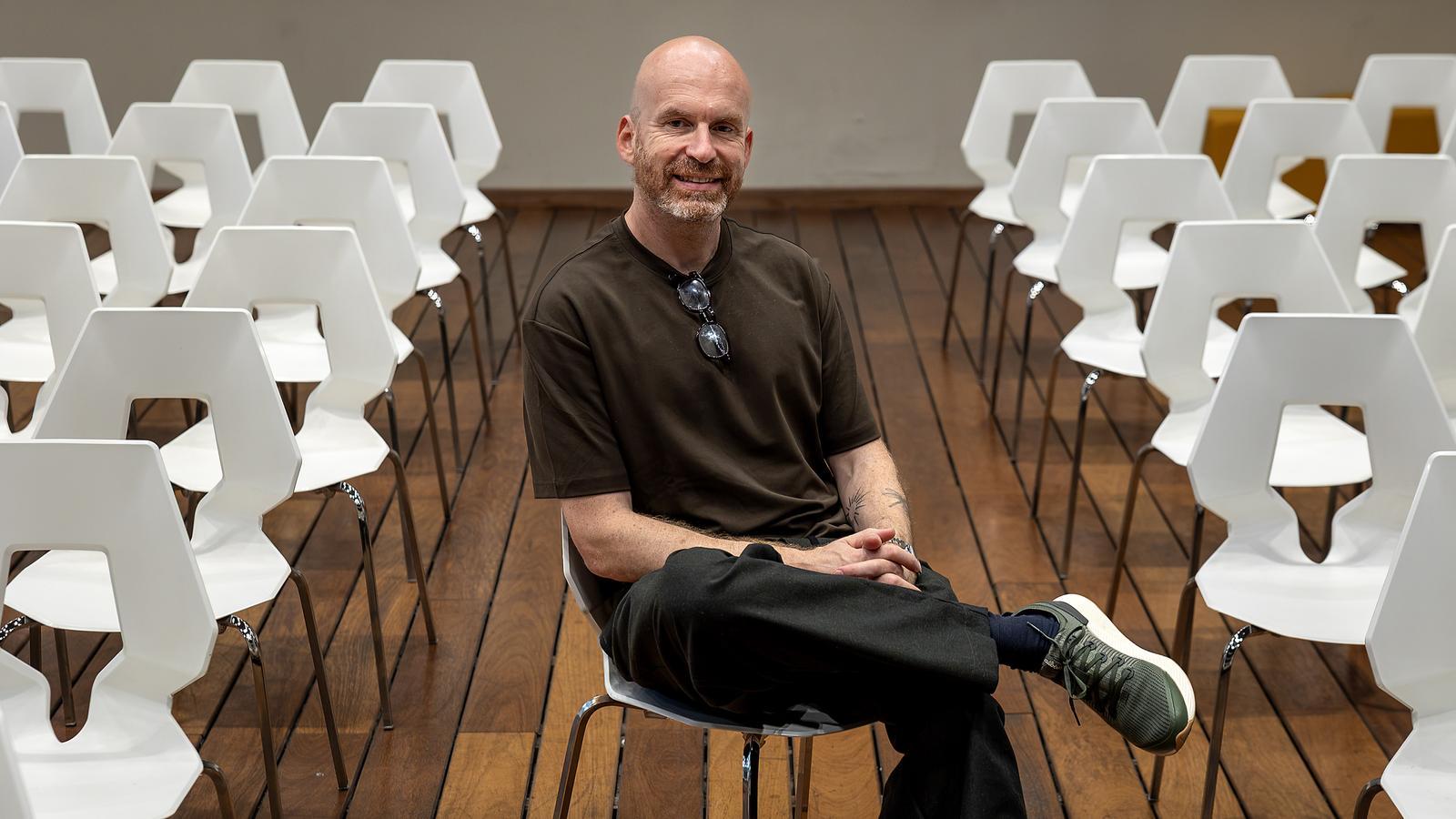 The writer Matt Haig, author of the novel The Midnight Library, in Barcelona.
