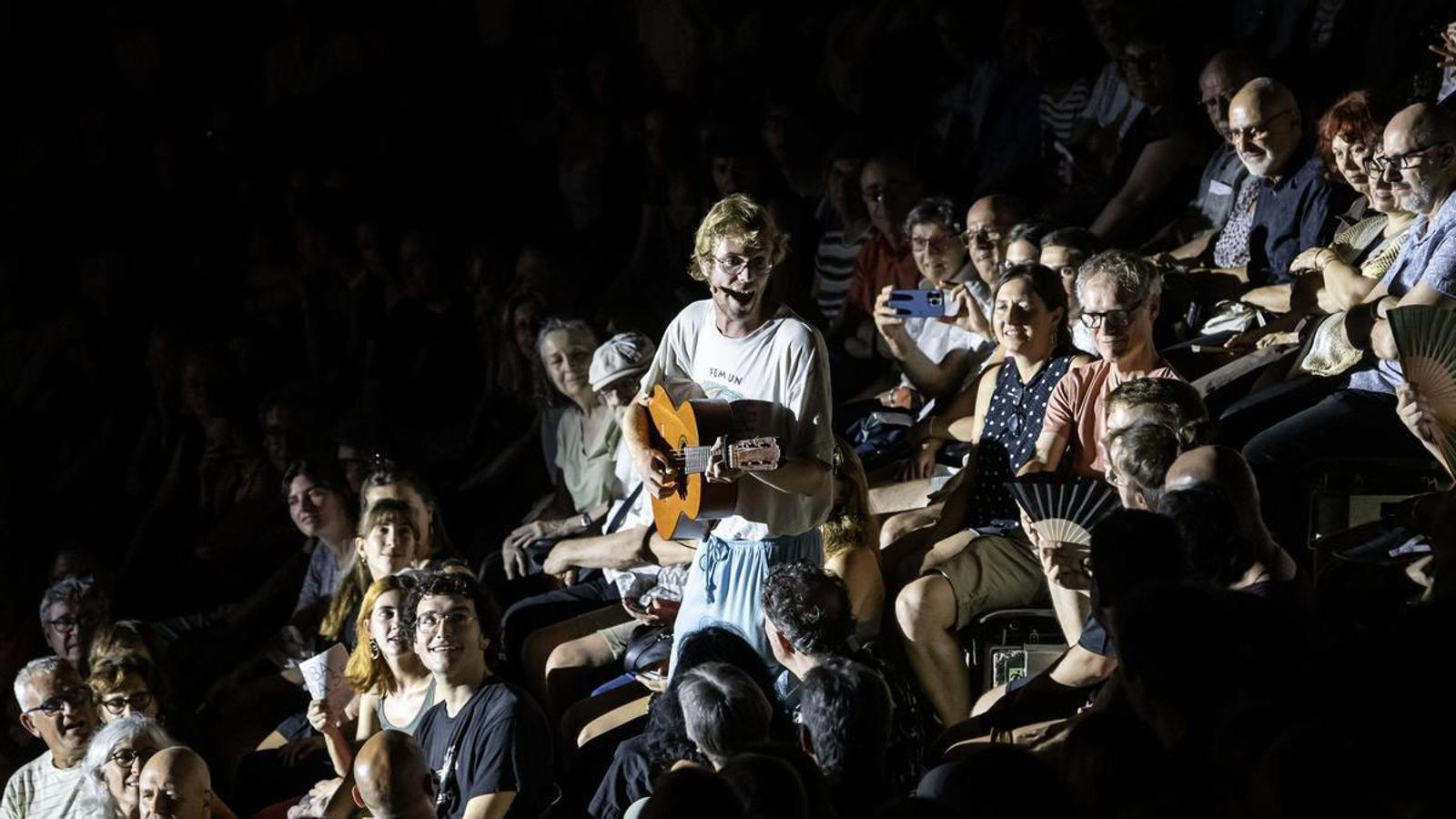 Quim Caradell, from La Ludwig Band, at the Teatre Grec in Barcelona.
