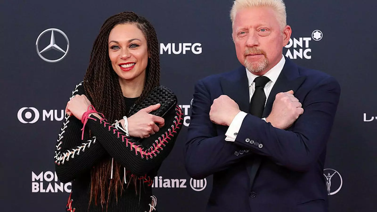 Boris Becker, acompanyat de la seva dona Lilly, en una imatge d'arxiu
