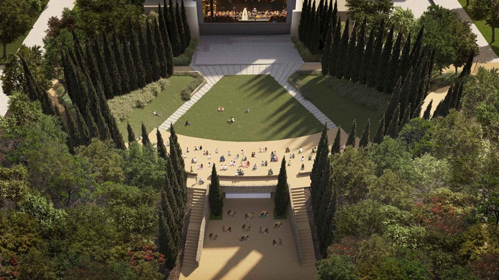 Rendering des zukünftigen Musikparks von Palma.