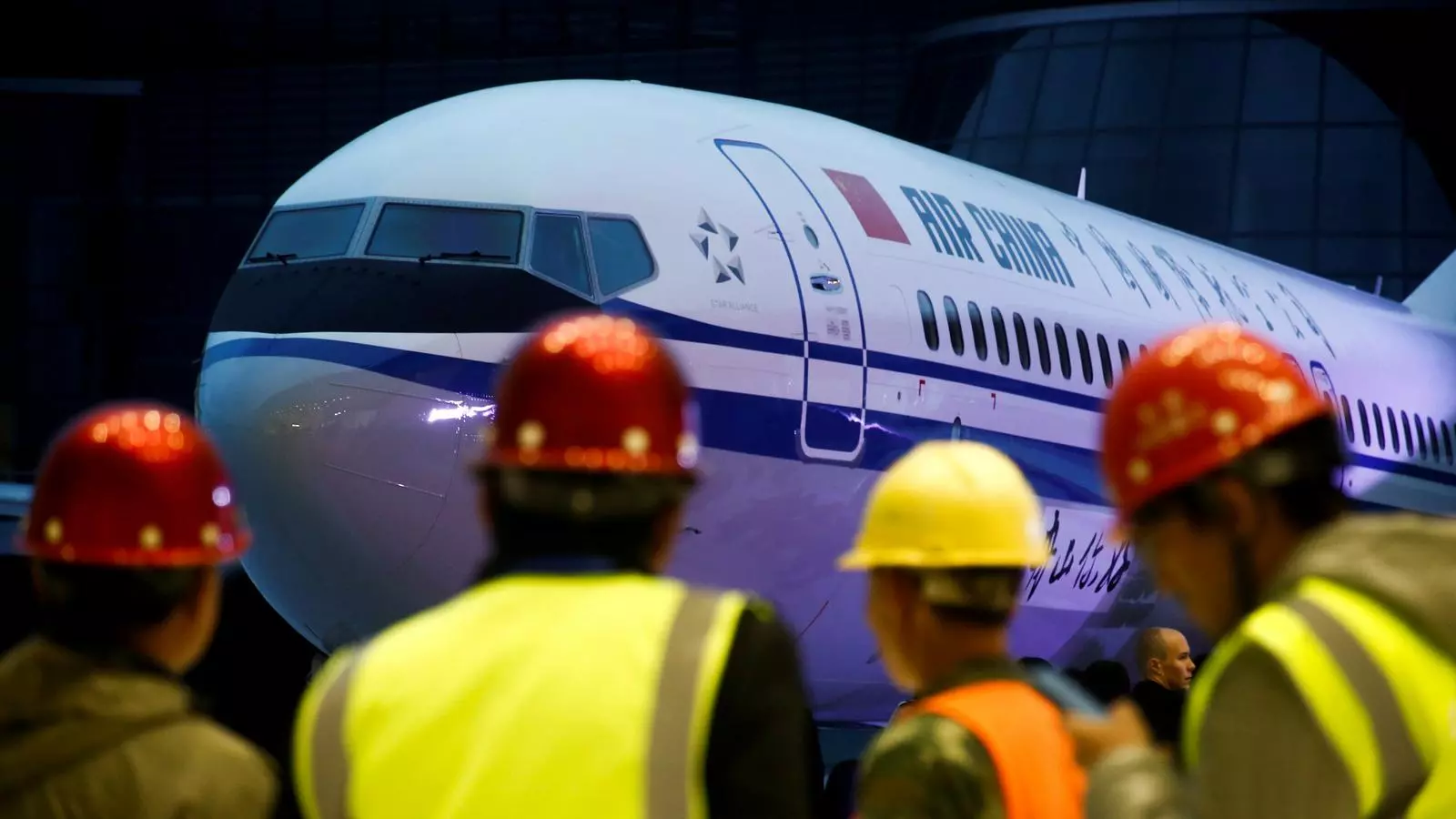 Cerimònia de lliurament del primer Boeing 737 a la Xina, el 15 de desembre de 2018.
