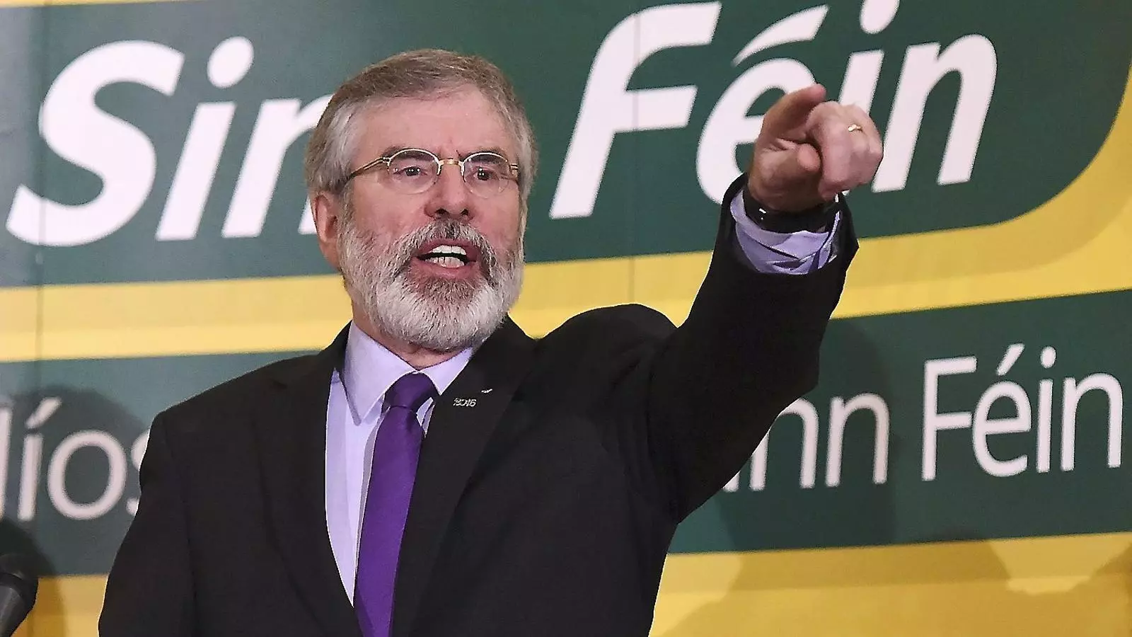 Gerry Adams, president del Sinn Féin, és una de les veus europees que s’han manifestat.