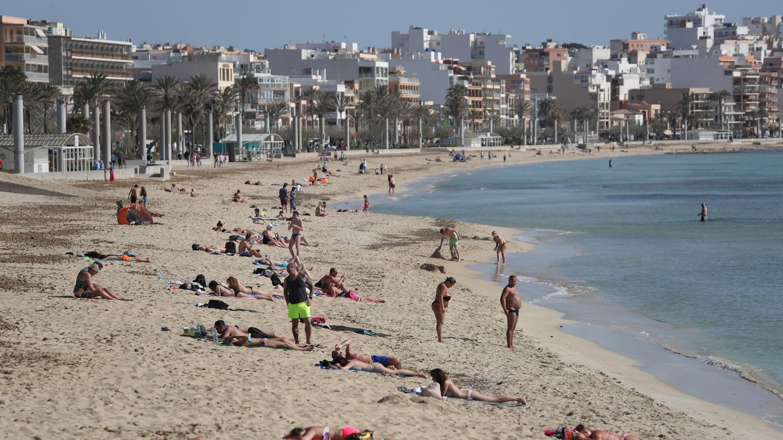 Un tram de la Platja de Palma a l'inici de la temporada turística d'enguany.