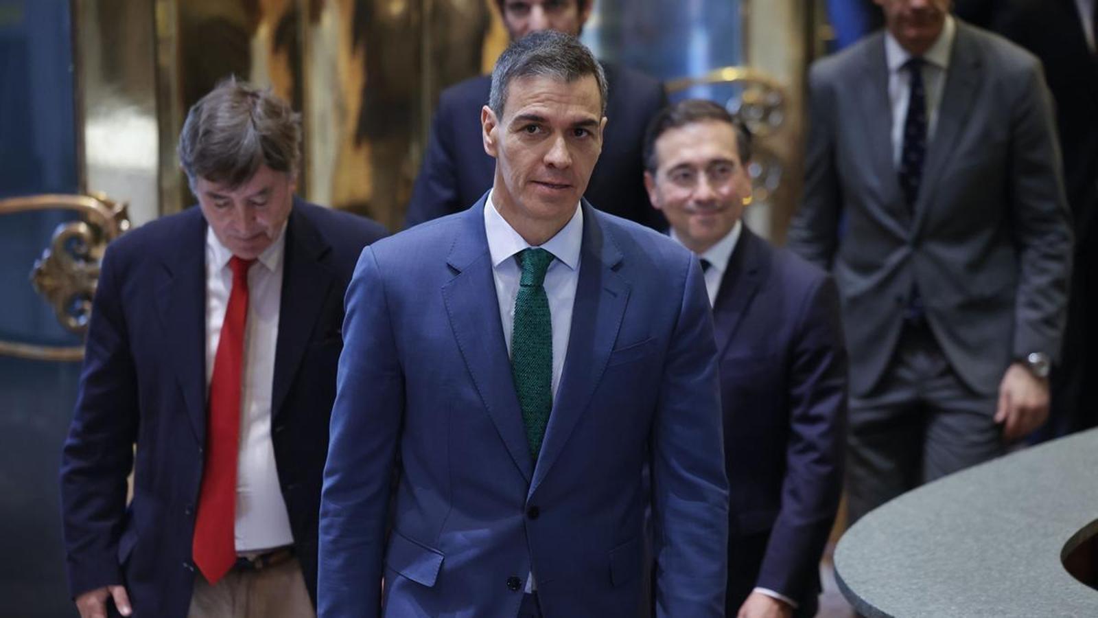 Pedro Sánchez el 29 de mayo en el Instituto Cervantes de Madrid.