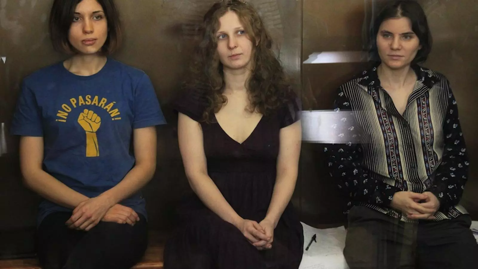 Les acusades de Pussy Riot durant el judici / EFE