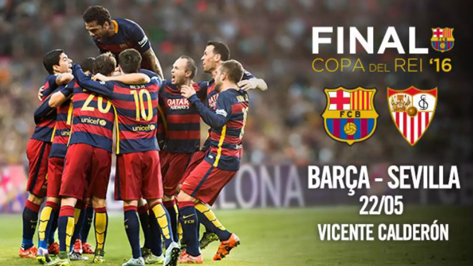 Fotomuntatge per la final de Copa del Rei del 2016