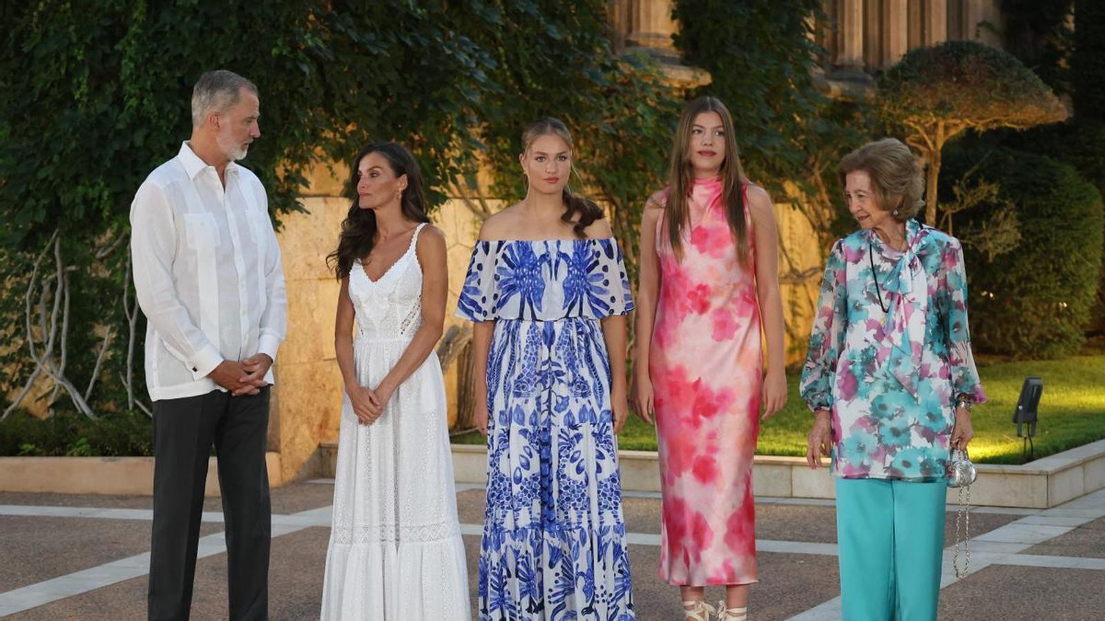 The Spanish Royal Family this summer at the Palau de Marivent
