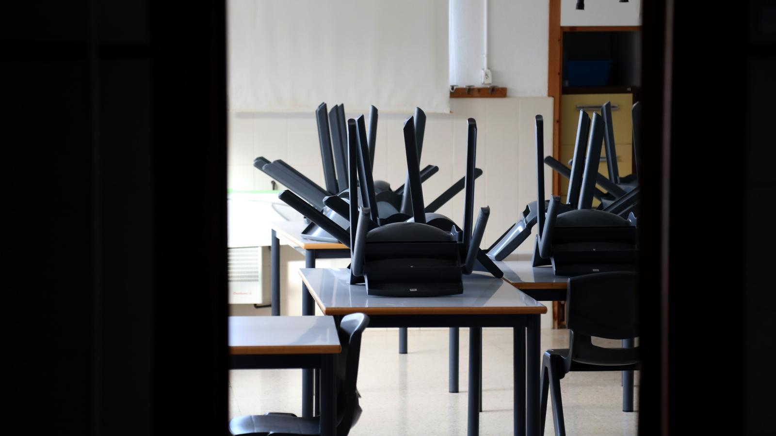 Ein Klassenzimmer einer privaten Schule in Palma.