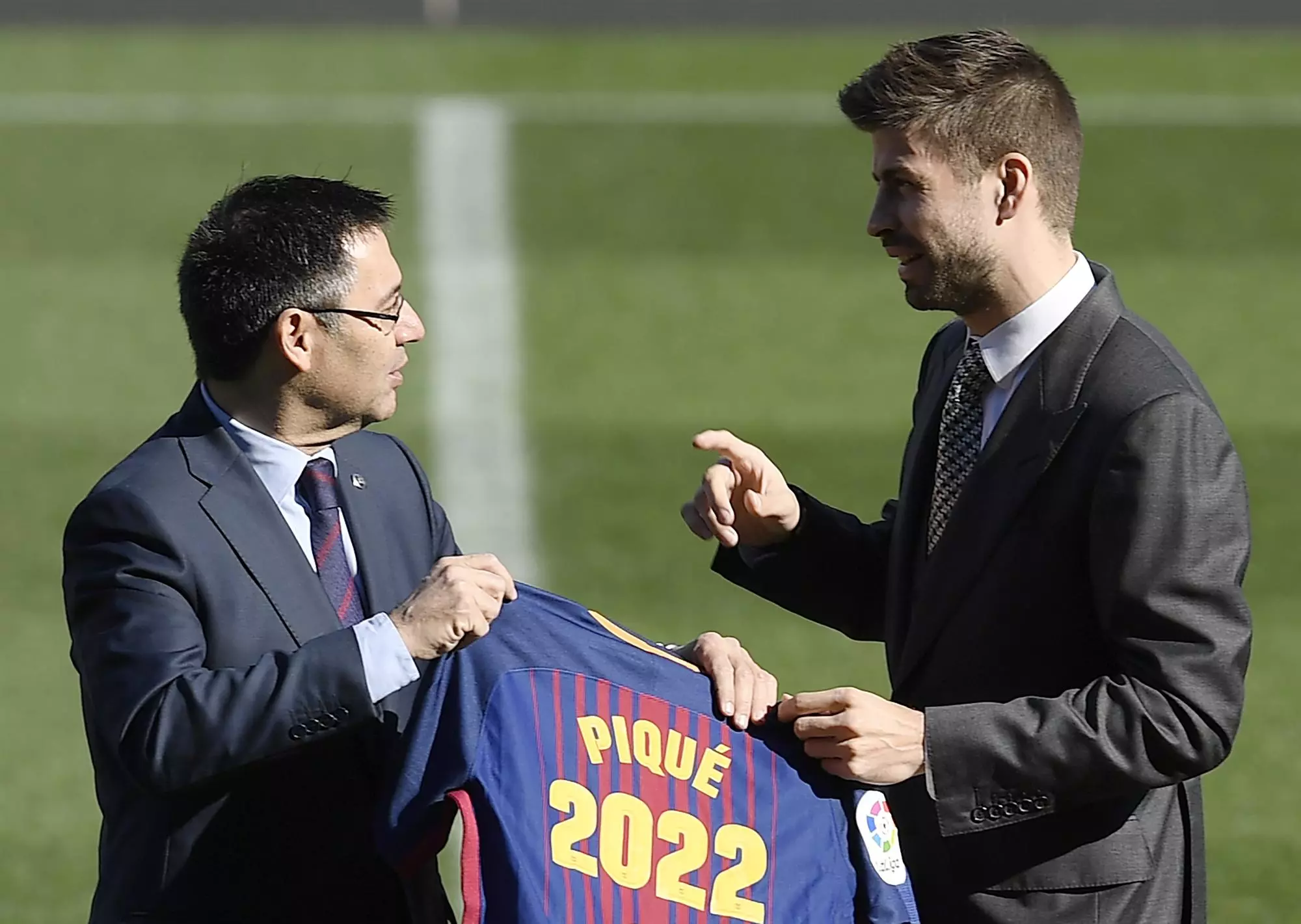 Bartomeu i Piqué, en la renovació del gener del 2018