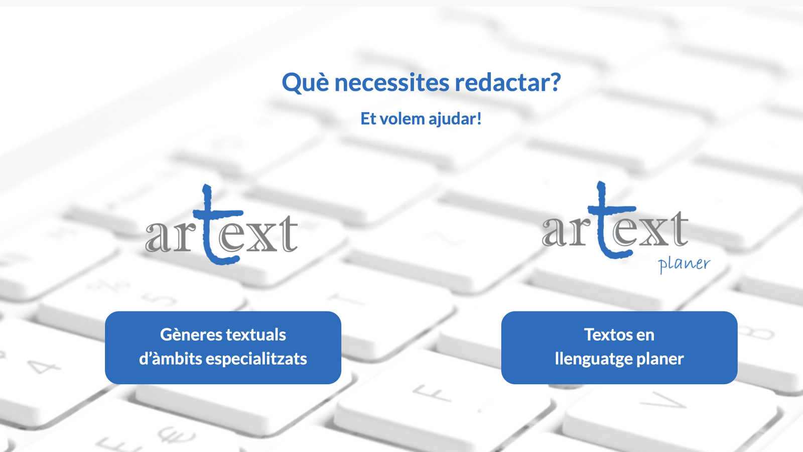 La interfaz principal de la herramienta arText.