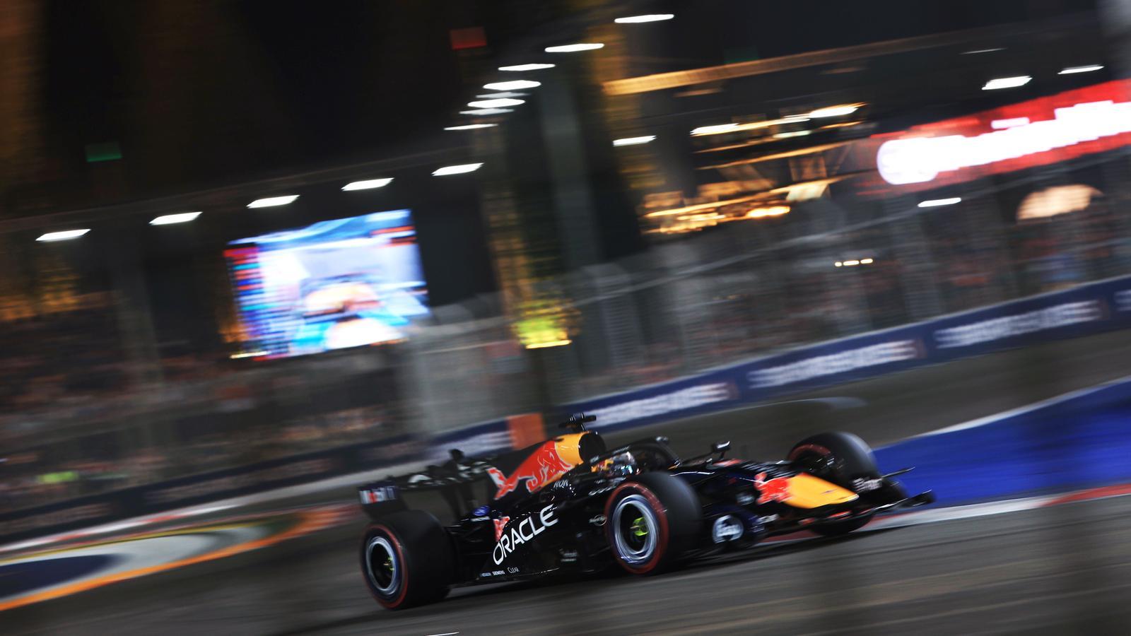 Max Verstappen, at the care of the Singapore Formula 1 Grand Prix
