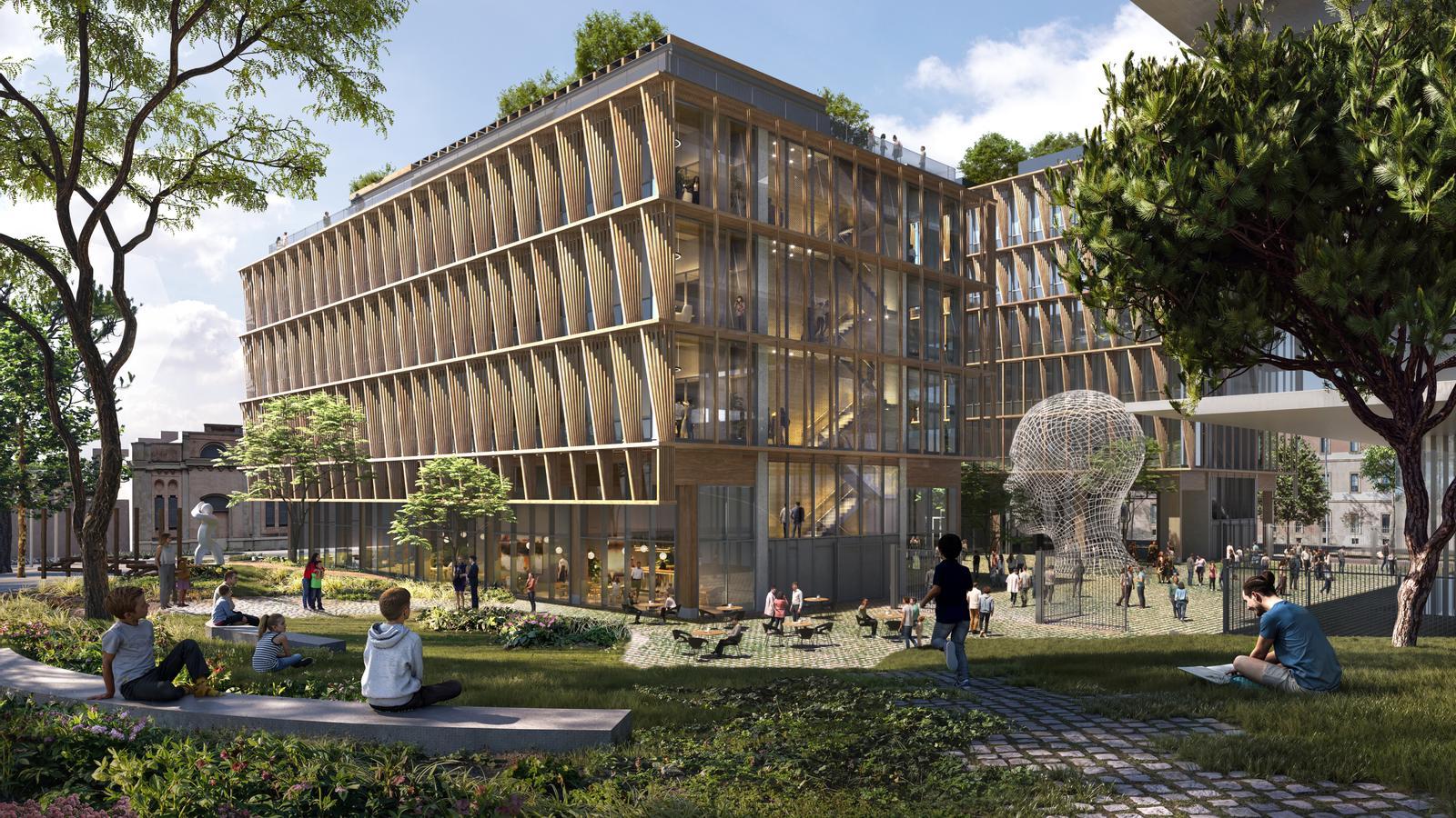 El futuro edificio del Ágora Barcelona por el Bienestar de la Sociedad de la Universidad Pompeu Fabra (UPF)