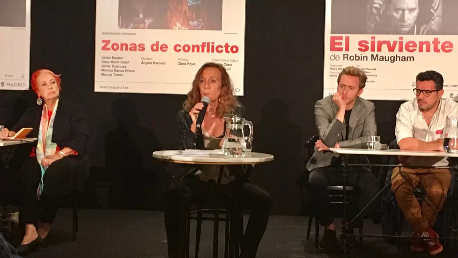Carme Portaceli durant la presentació de la nova temporada del Teatro Español aquest dimarts.