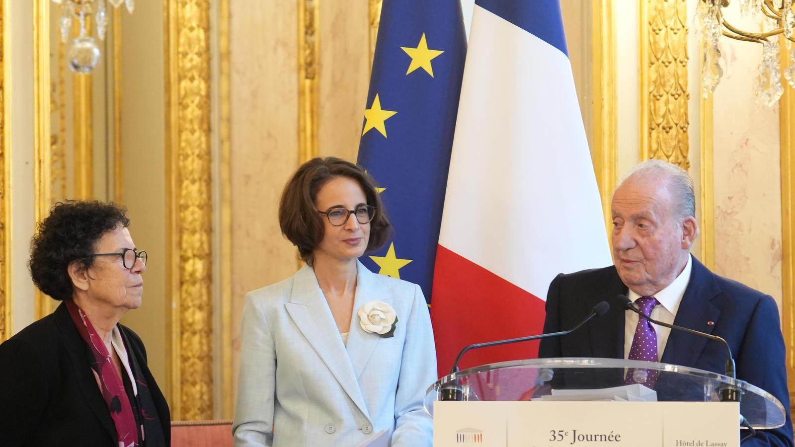 Juan Carlos I this Saturday at the French National Assembly