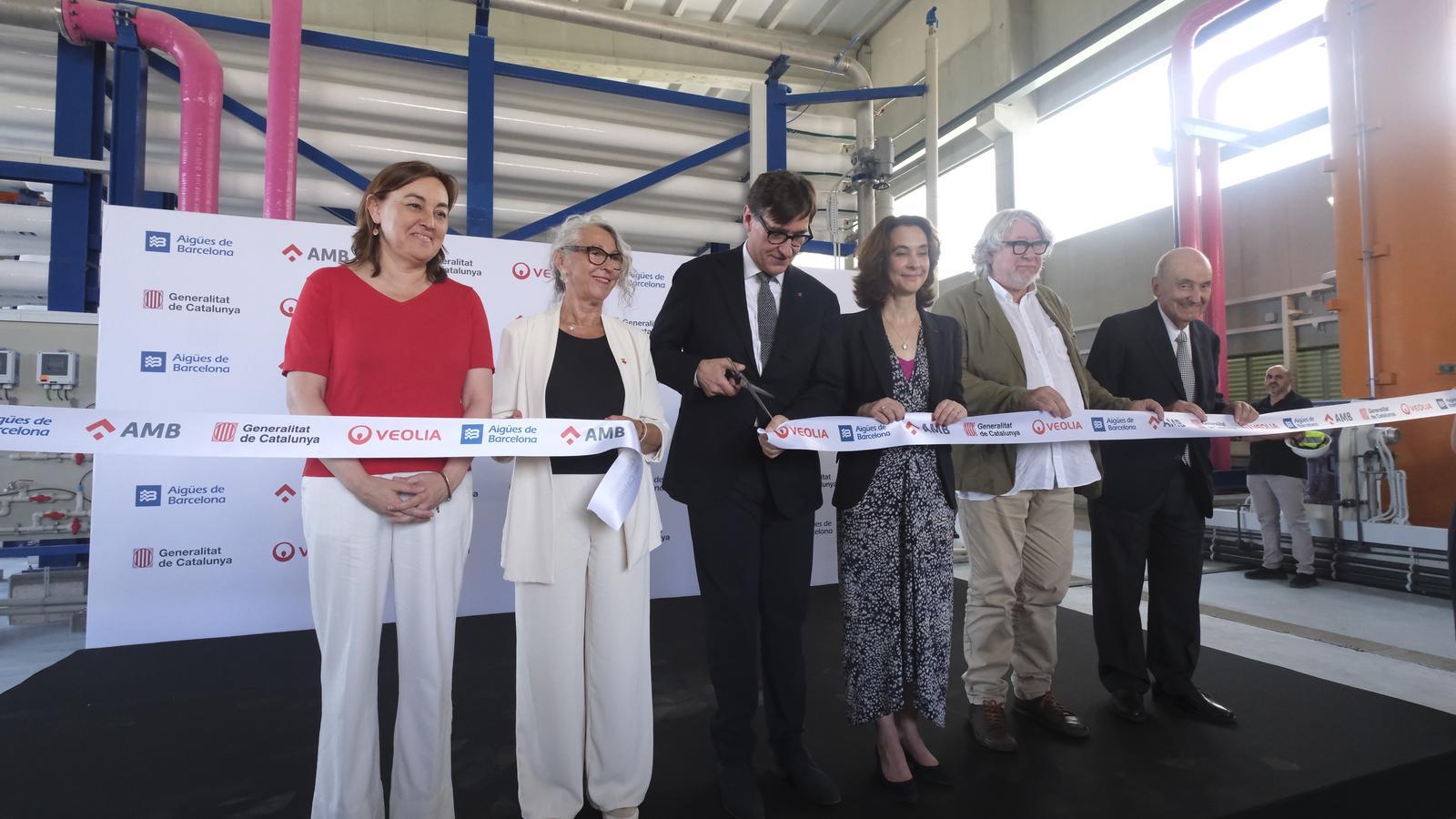 Acto de inauguración de la ETAP en Sant Feliu de Llobregat