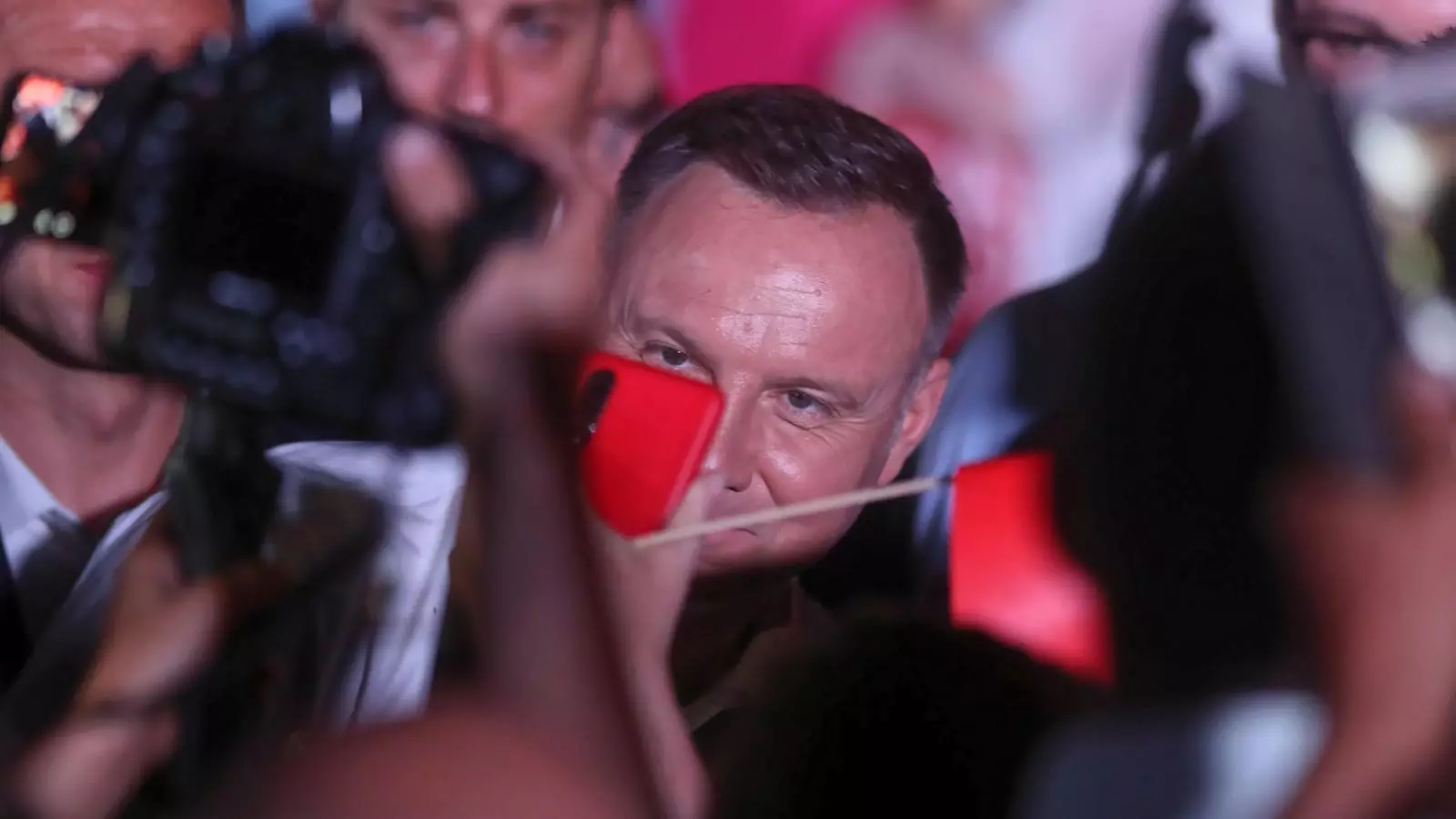 El president de Polònia i candidat a les eleccions d'aquest diumenge pel partit Llei i Justícia (PiS), Andrzej Duda