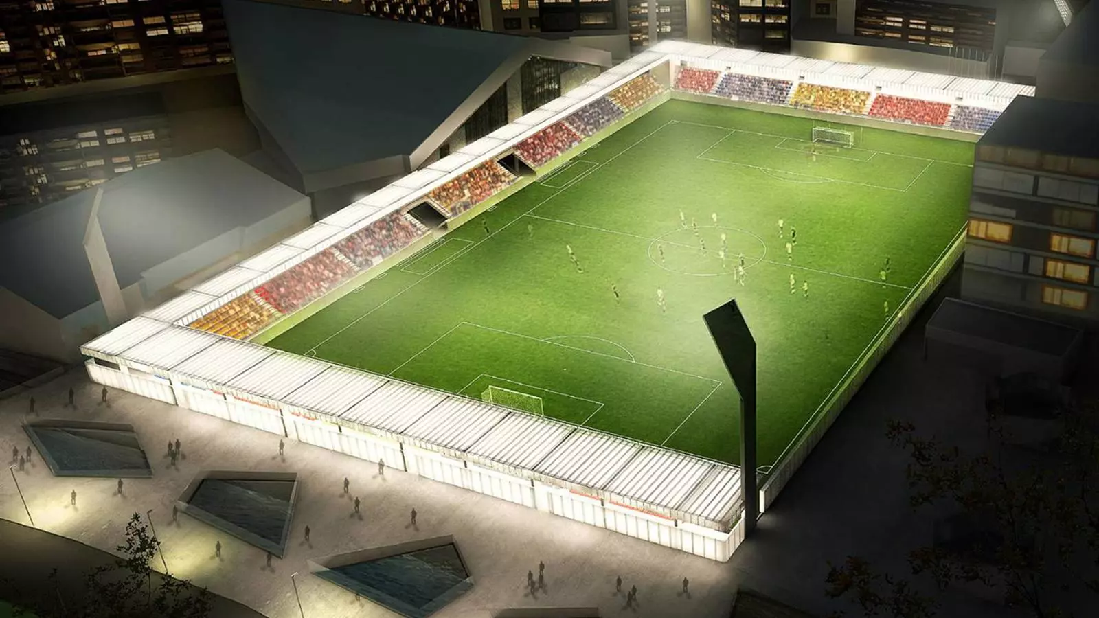 Imatge del projecte de l'Estadi Nacional.