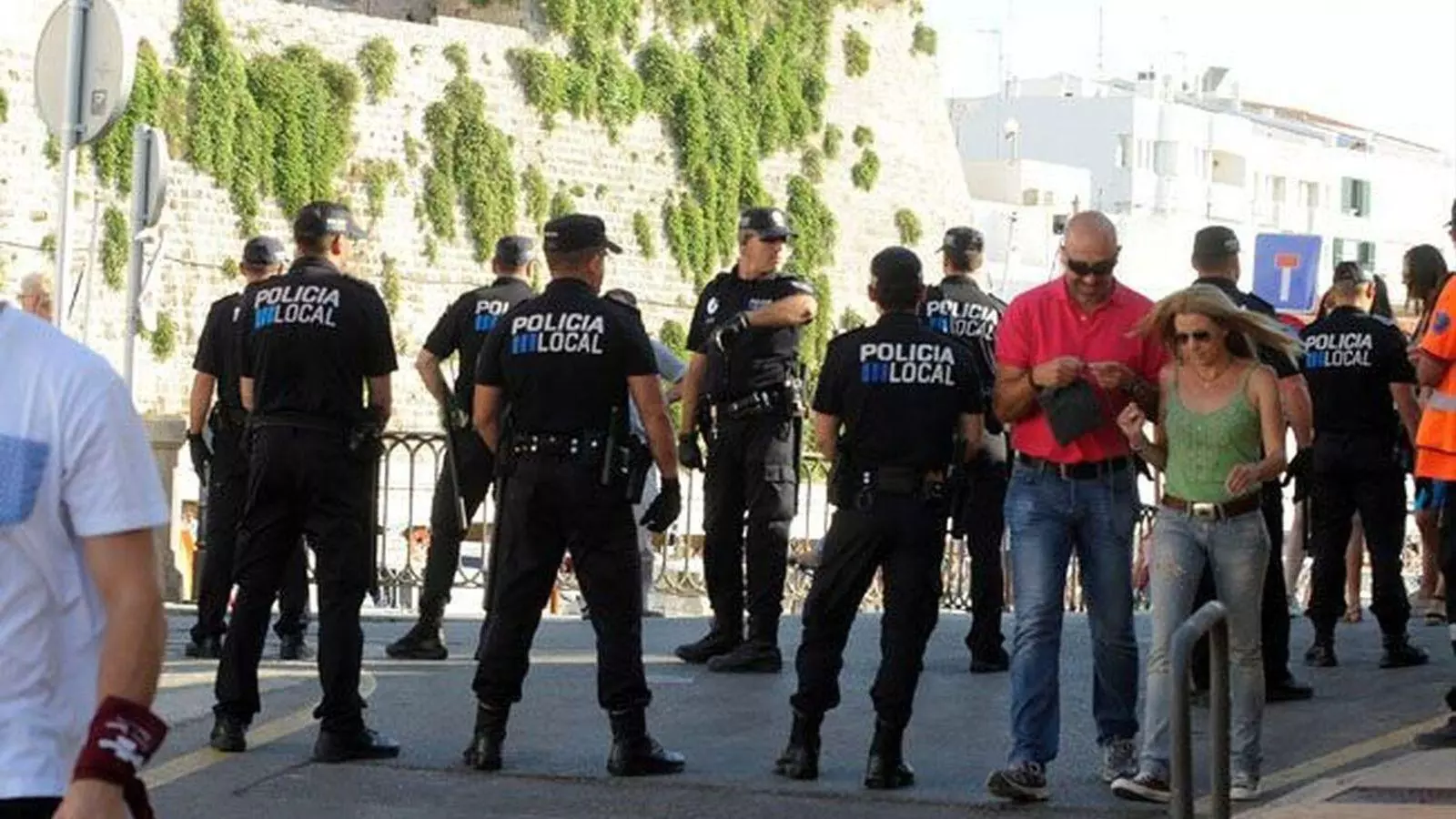 Dispositiu de la Policia Local de Ciutadella.