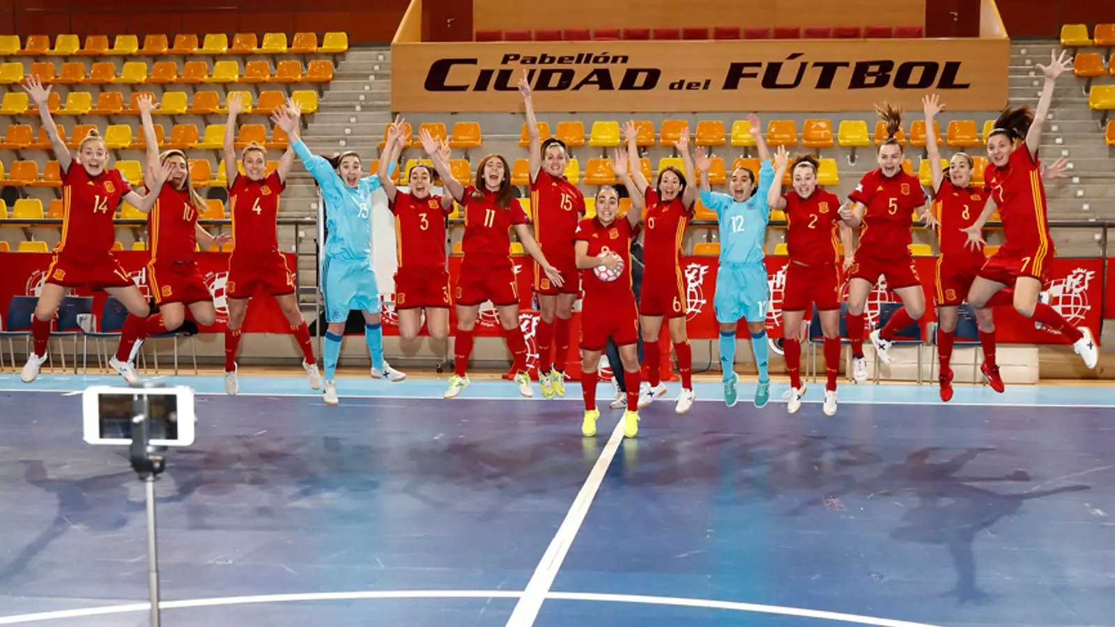 Les jugadores de la selecció espanyola, durant el Media Day a Madrid