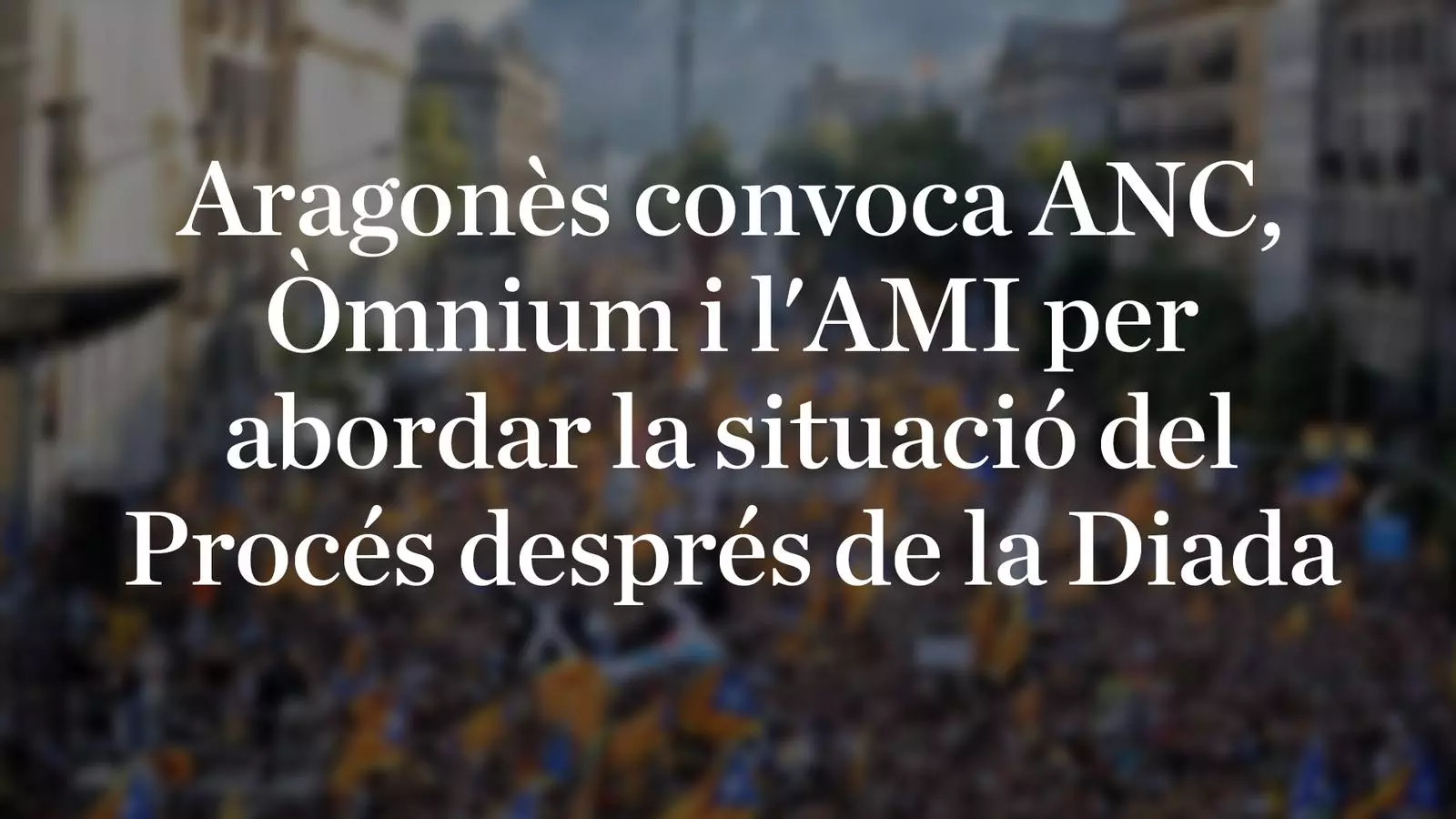 L'anàlisi d'Antoni Bassas: 'Si la diada ha canviat alguna cosa, ho sabrem d'aquí quinze dies'